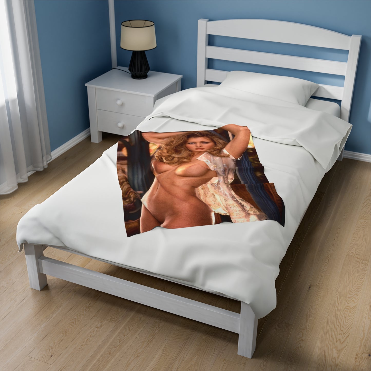 Velveteen Plush Blanket Playboy Playmate August 1997 Kalin Olson