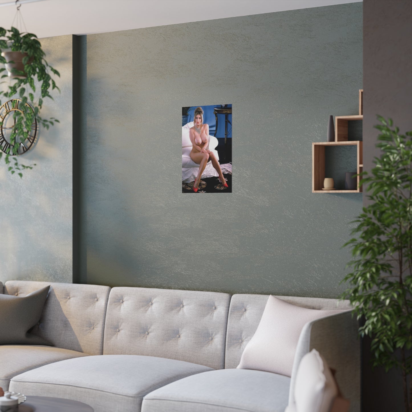 Satin Posters (210gsm) Retro Pornstar Celeste Nude