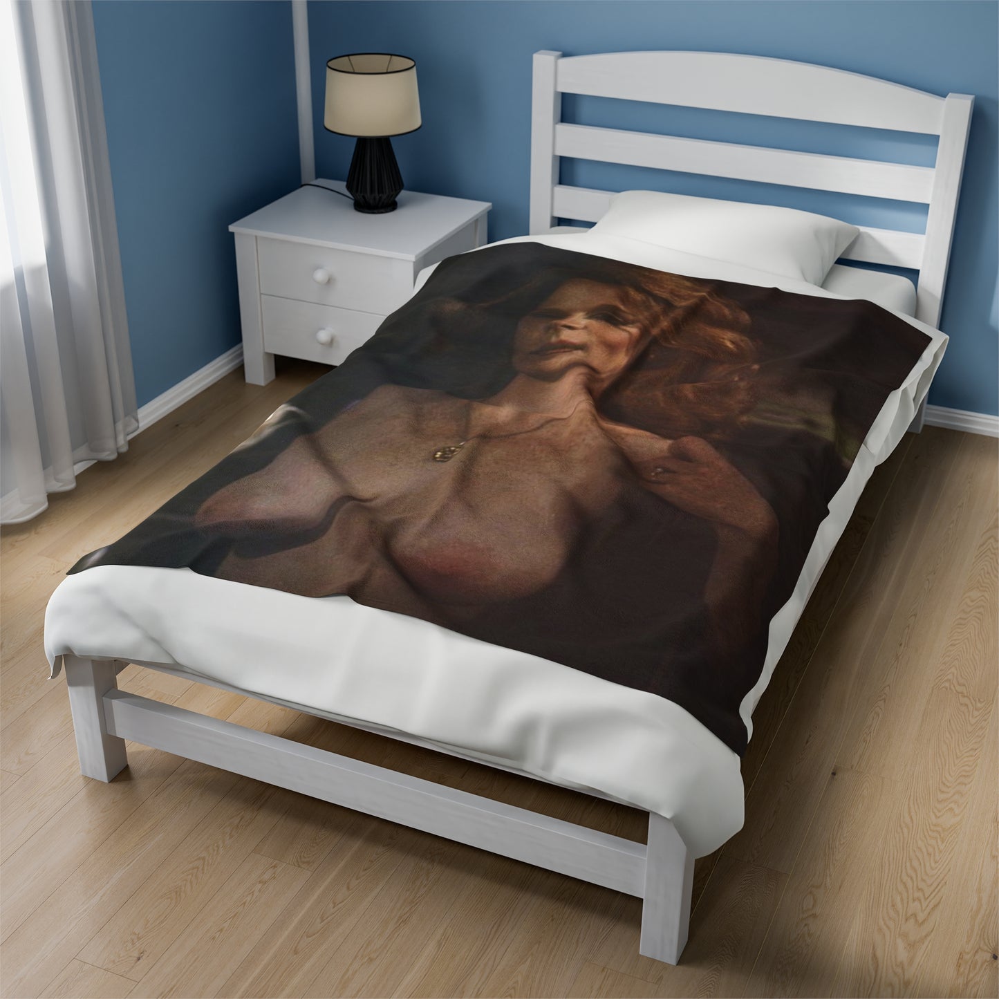 Velveteen Plush Blanket Retro Pornstar Lisa De Leeuw Nude