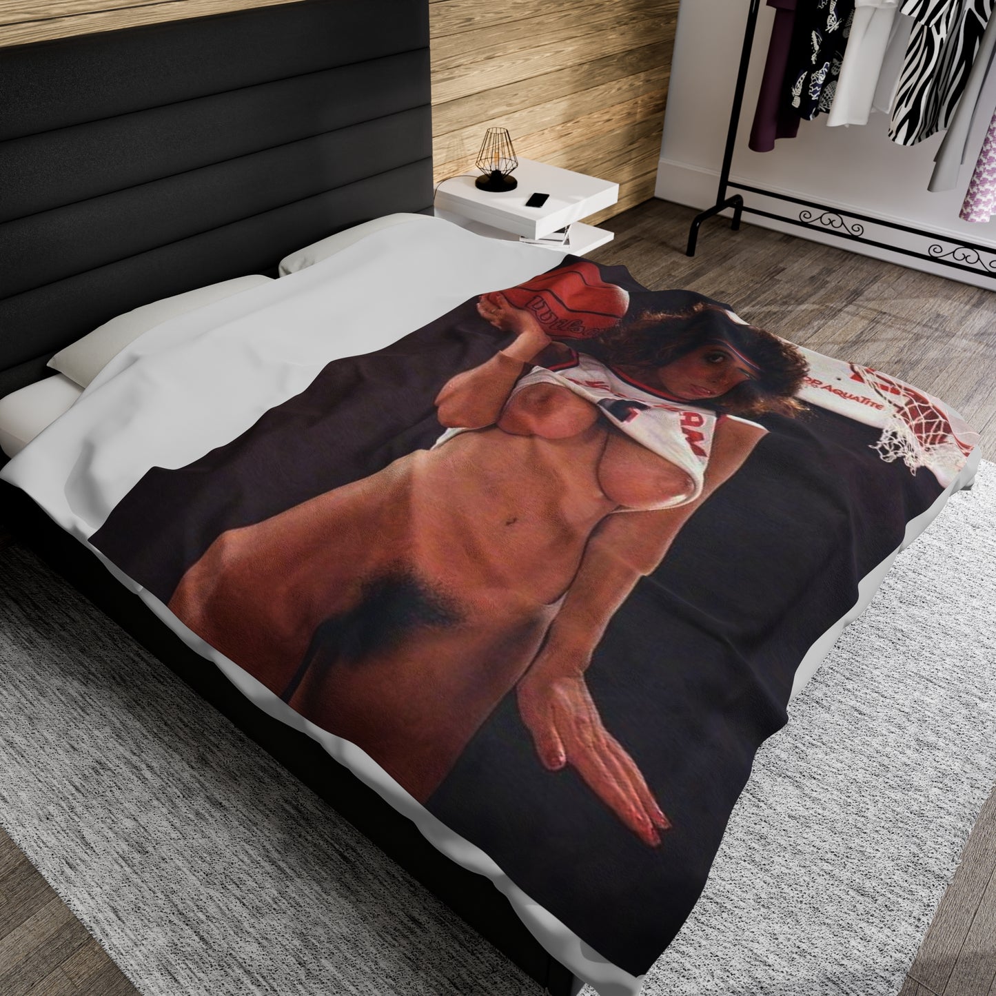 Velveteen Plush Blanket Retro Porn Star Christy Canyon Nude