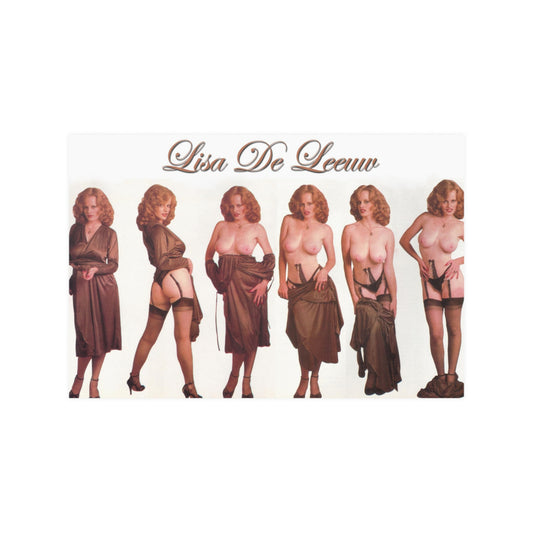Satin Posters (210gsm) Retro Pornstar Lisa De Leeuw Nude