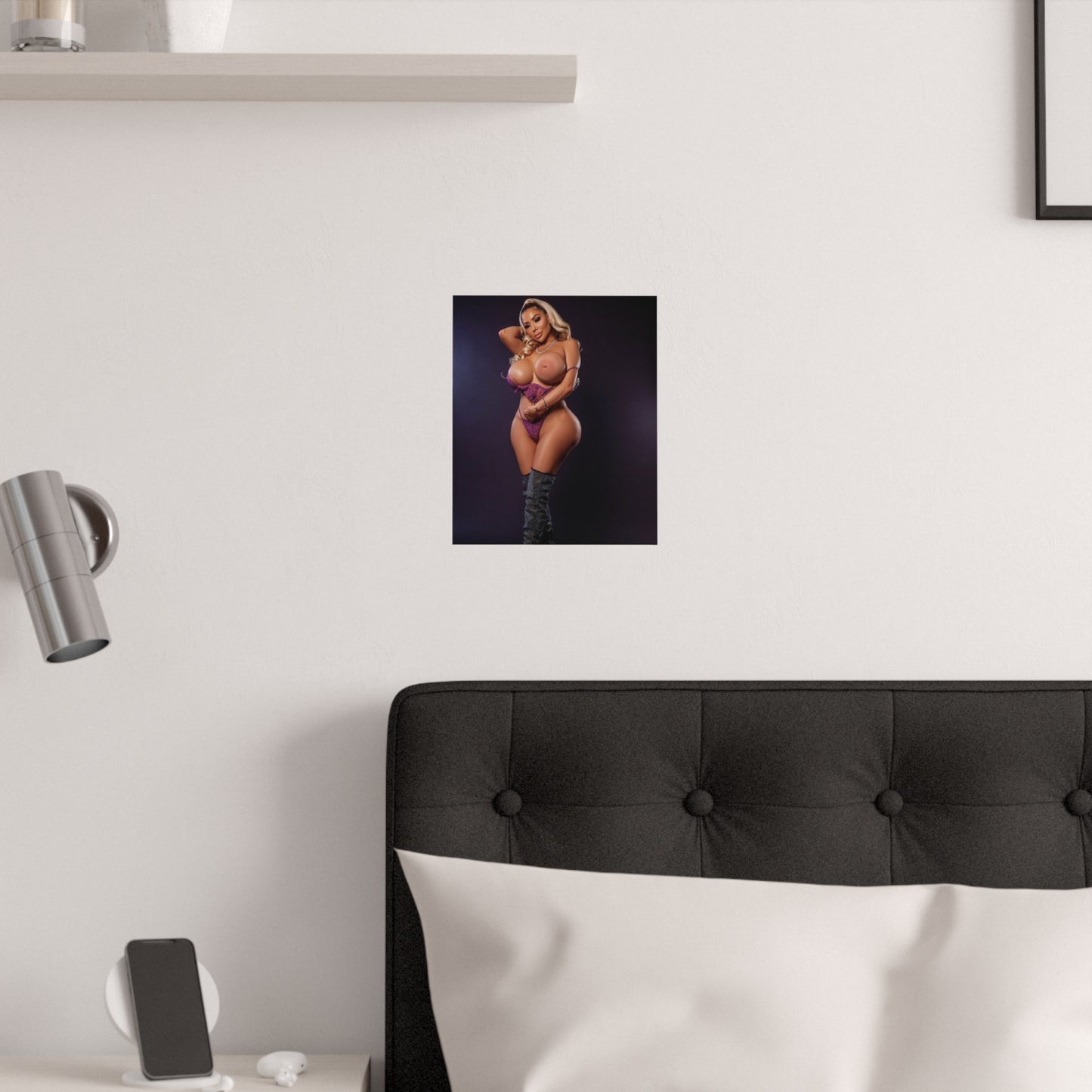 Satin Posters (210gsm) Busty Stephanie Palomares Nude