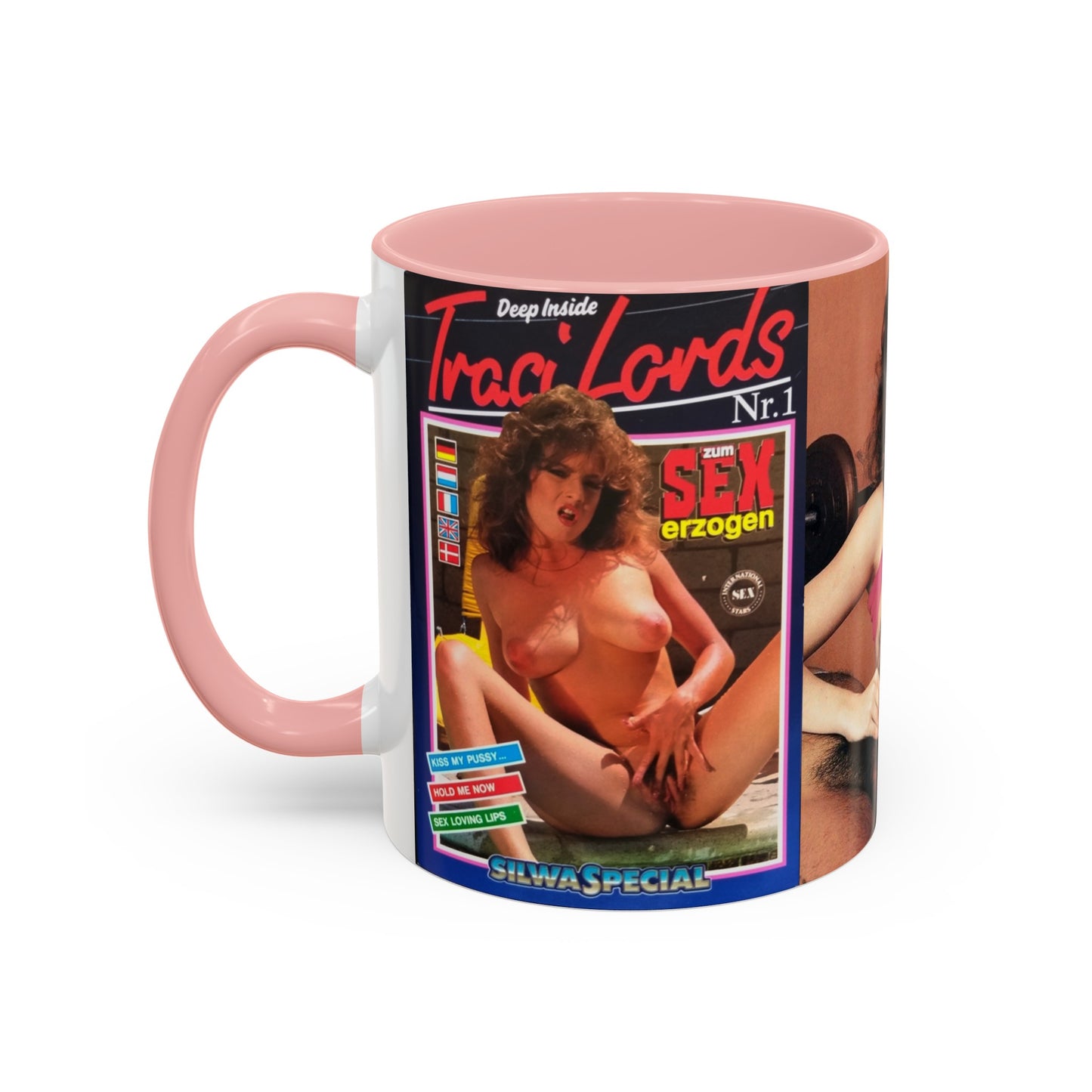 Accent Coffee Mug (11, 15oz) Traci Lords Nude Naked Retro Fuck Sex