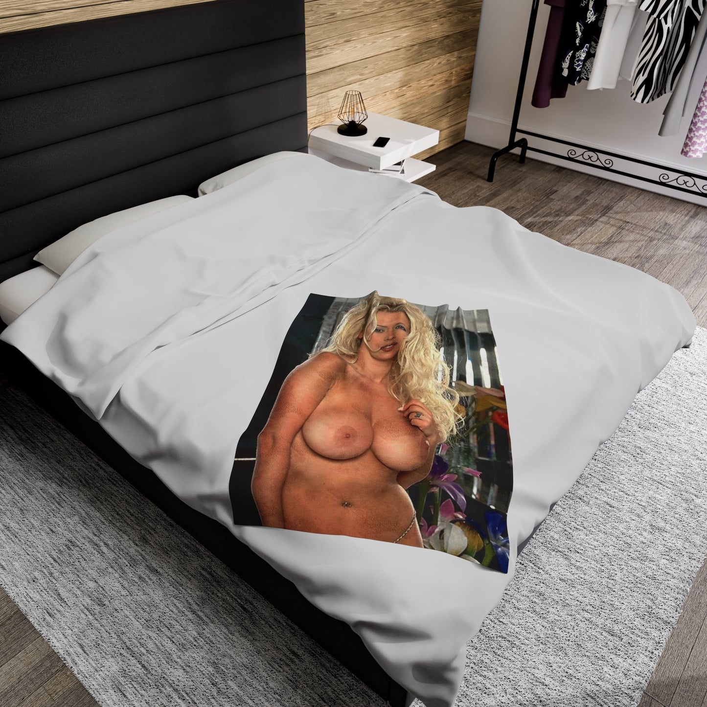 Velveteen Plush Blanket Pornstar Jenna Jameson Nude