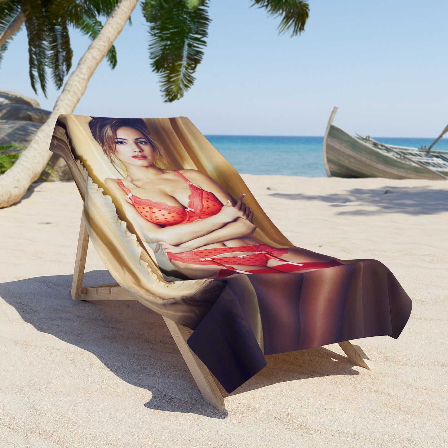 Beach Towel Kelly Brook Lingerie