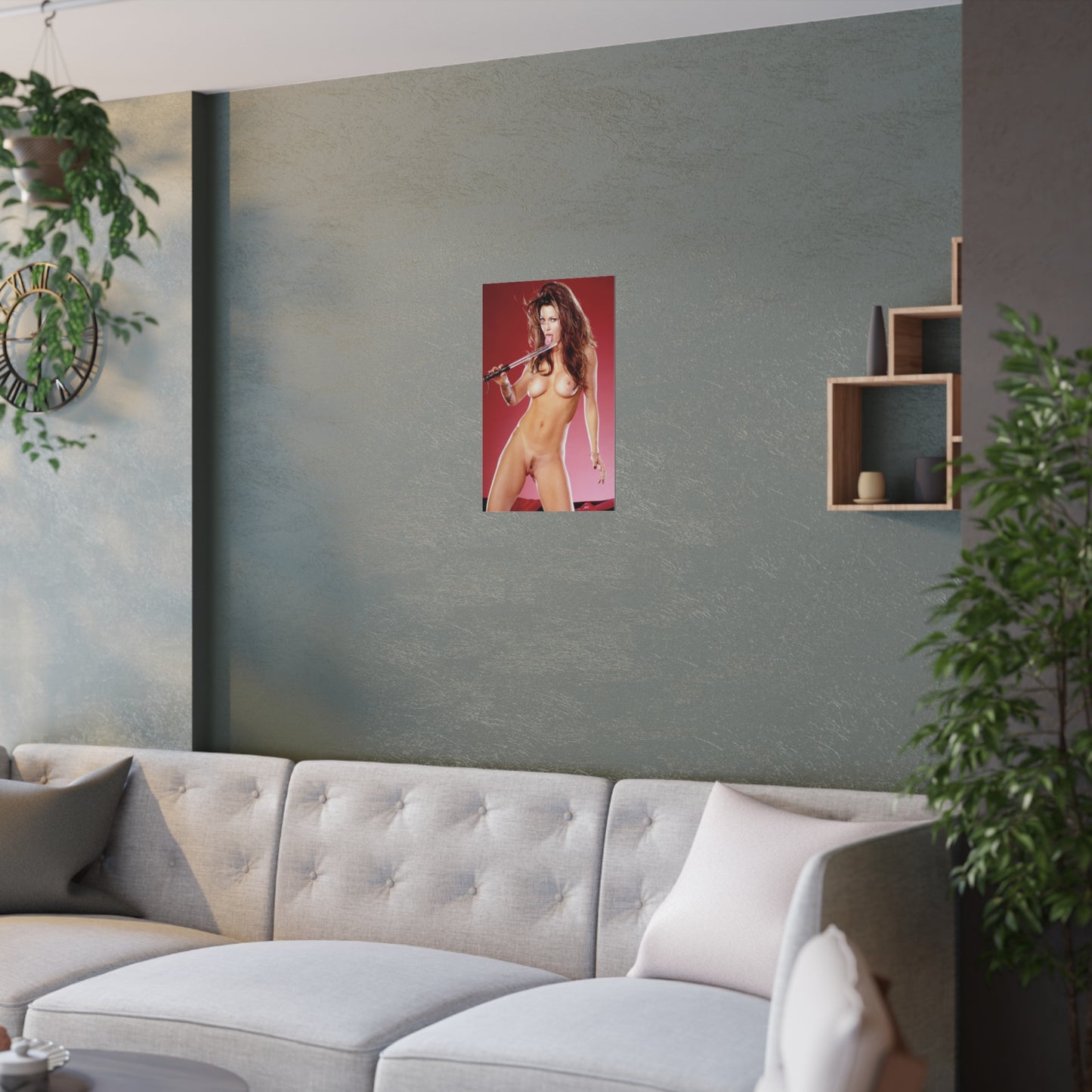 Satin Posters (210gsm) Retro Adult Star Janine Lindenmulder Nud