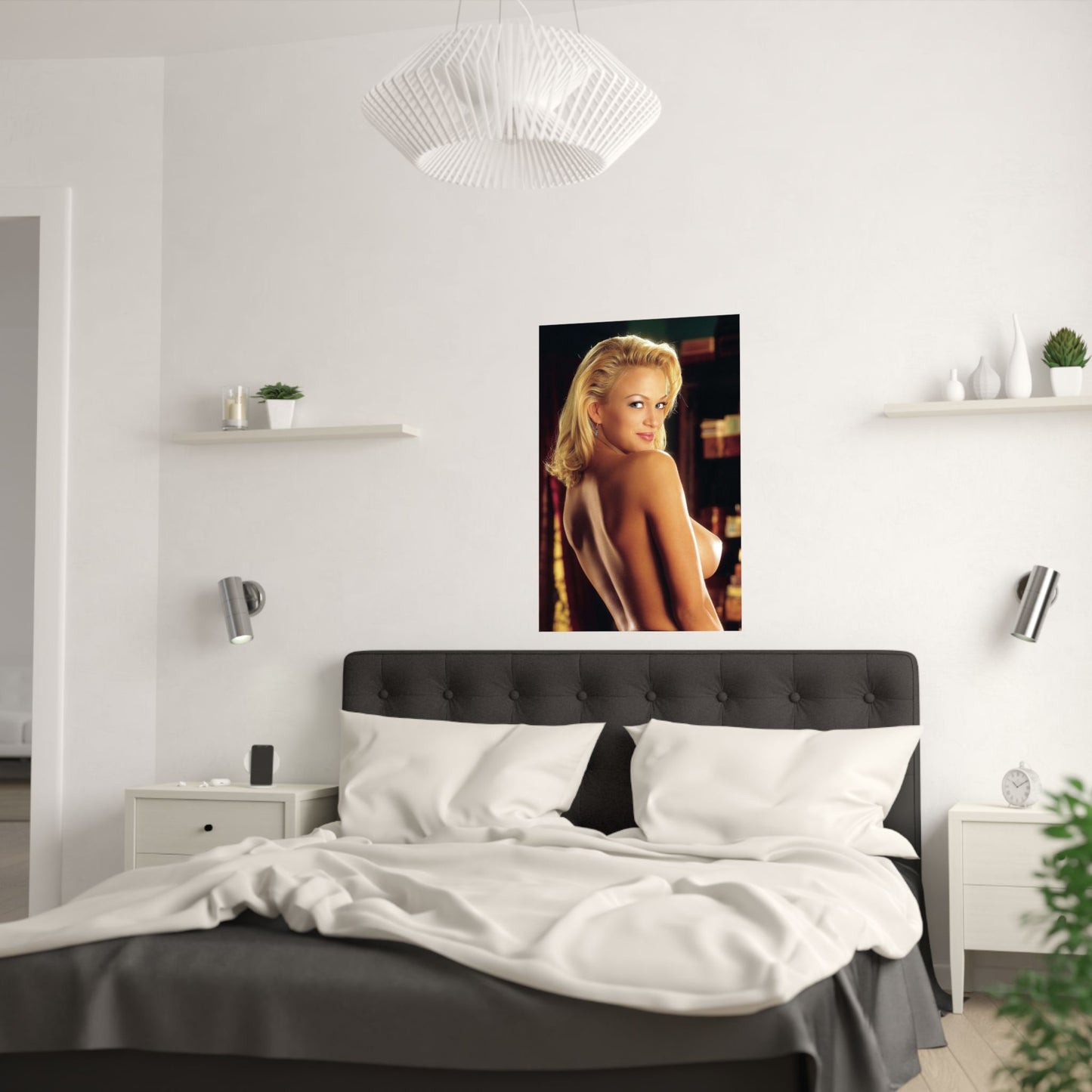 Satin Posters (210gsm) Playboy Playmate Laurie Fetter Right