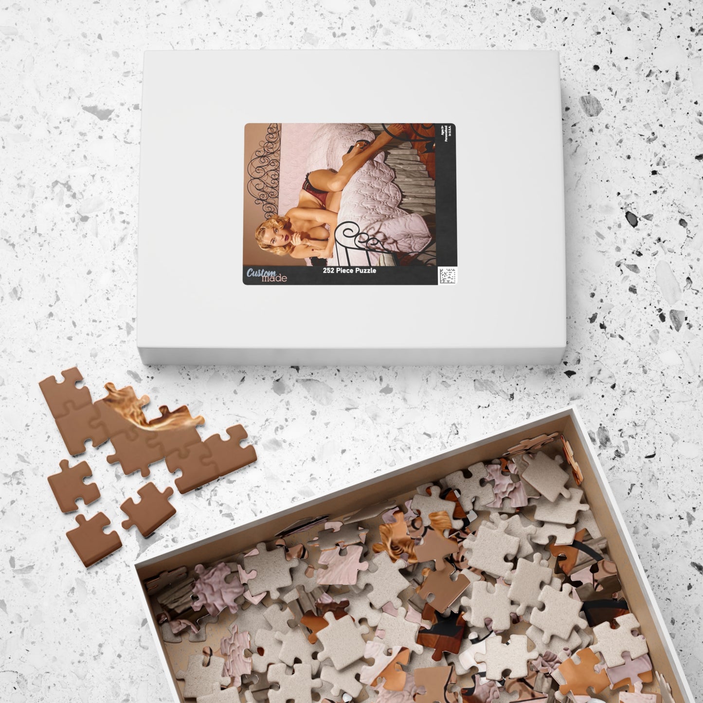 Puzzle (110, 252, 500, 1014-piece) Playmate 1955 Eve Meyer Nude