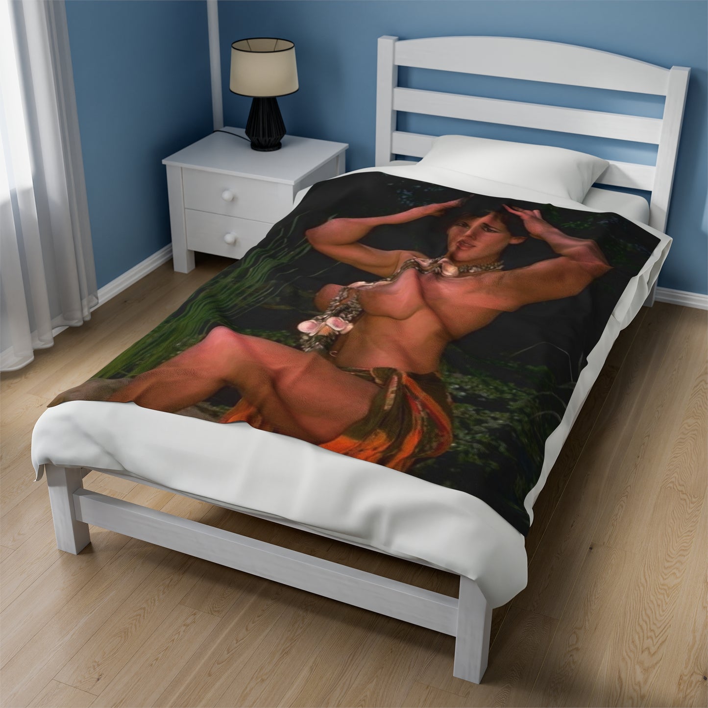 Velveteen Plush Blanket Retro Pornstar Holly Body Nude