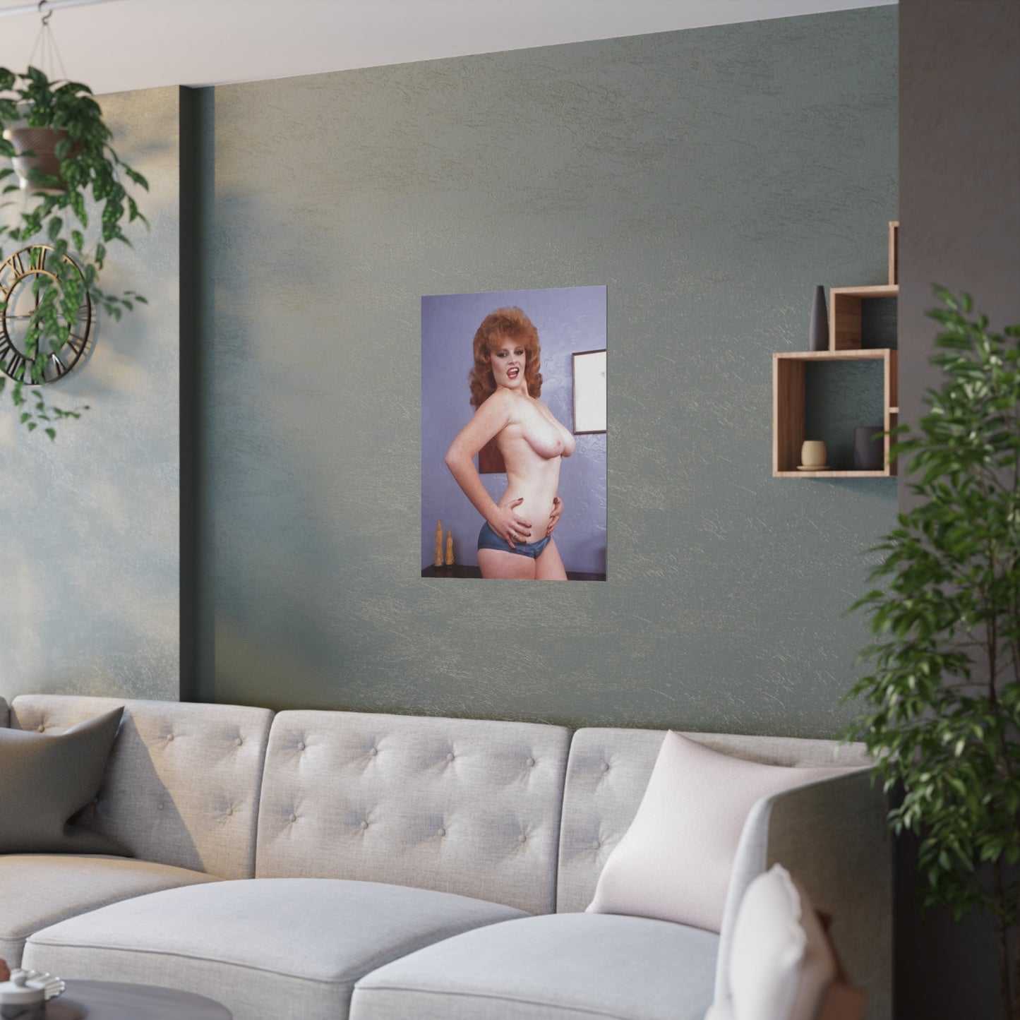 Satin Posters (210gsm) Retro Pornstar Lisa De Leeuw Nude