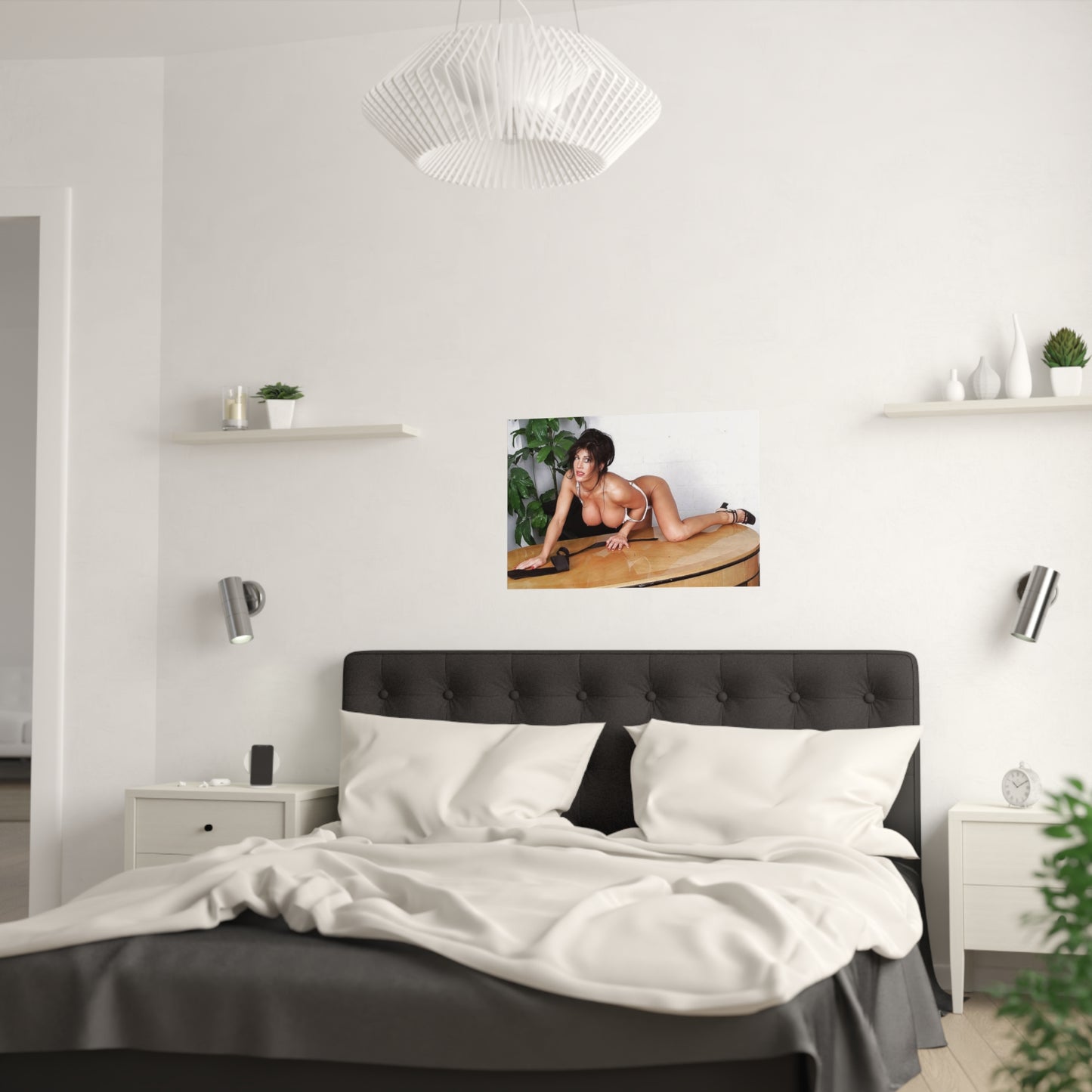 Satin Posters (210gsm) Retro Pornstar Holly Body Nude