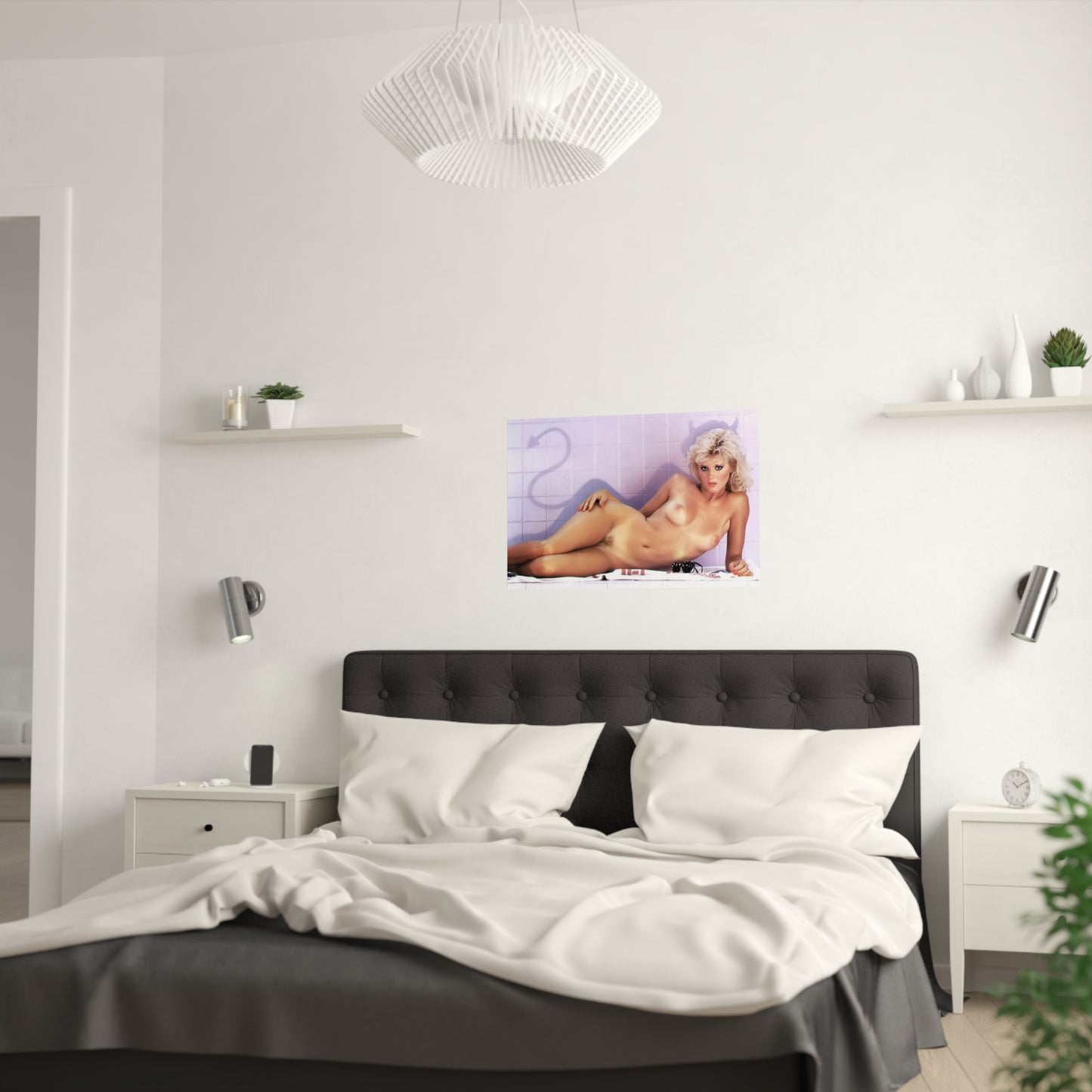 Satin Posters (210gsm) Retro Porn Star Ginger Lynn Nude