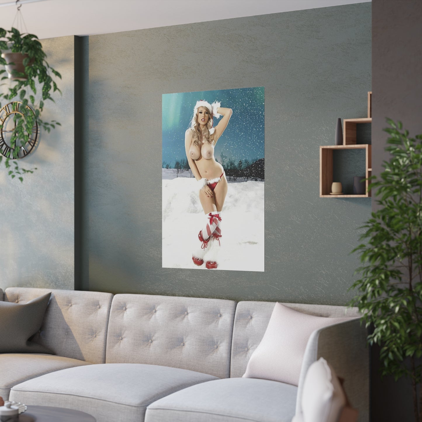 Satin Posters (210gsm) Christmas Pornstars Nude