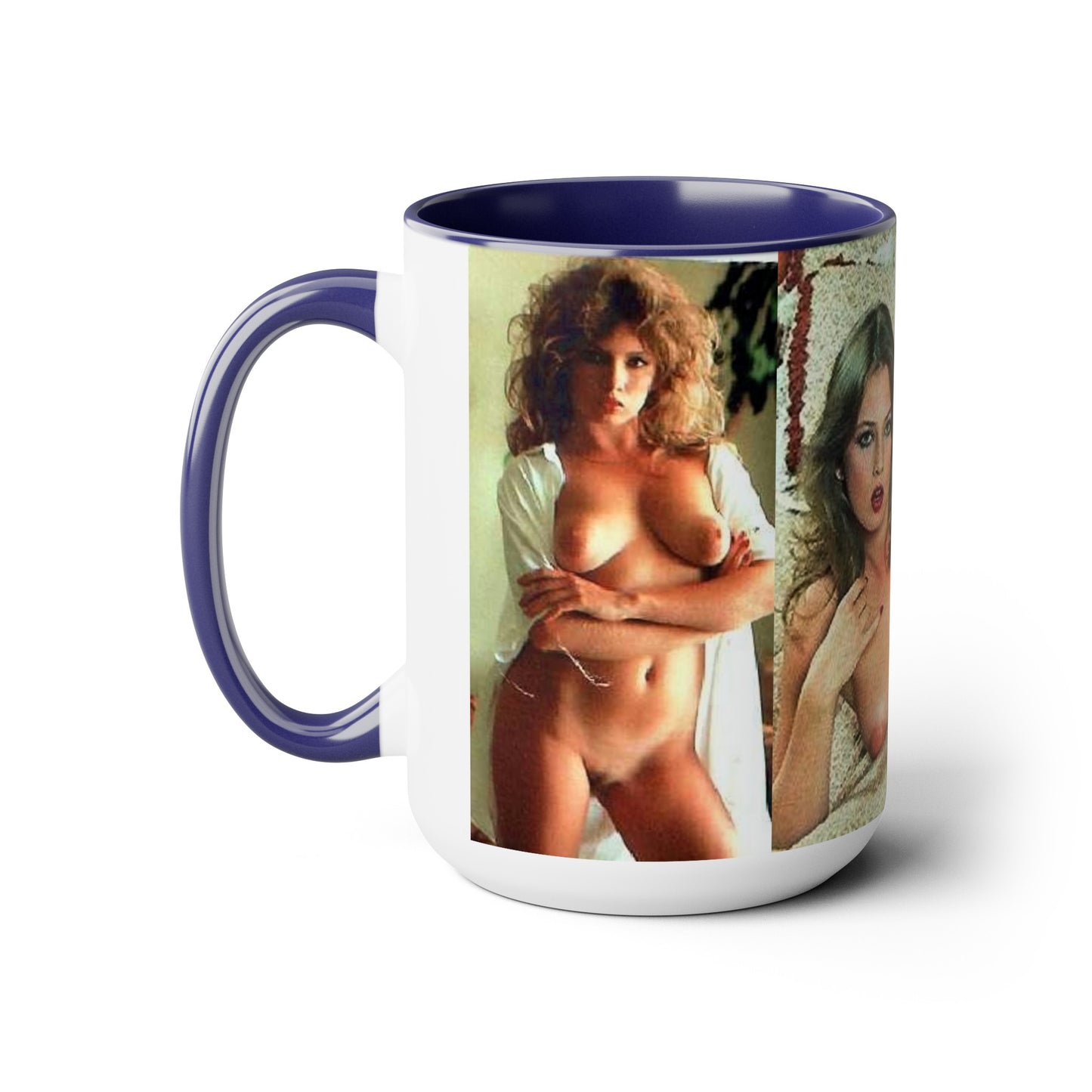 Two-Tone Coffee Mugs, 15oz Traci Lords Nude