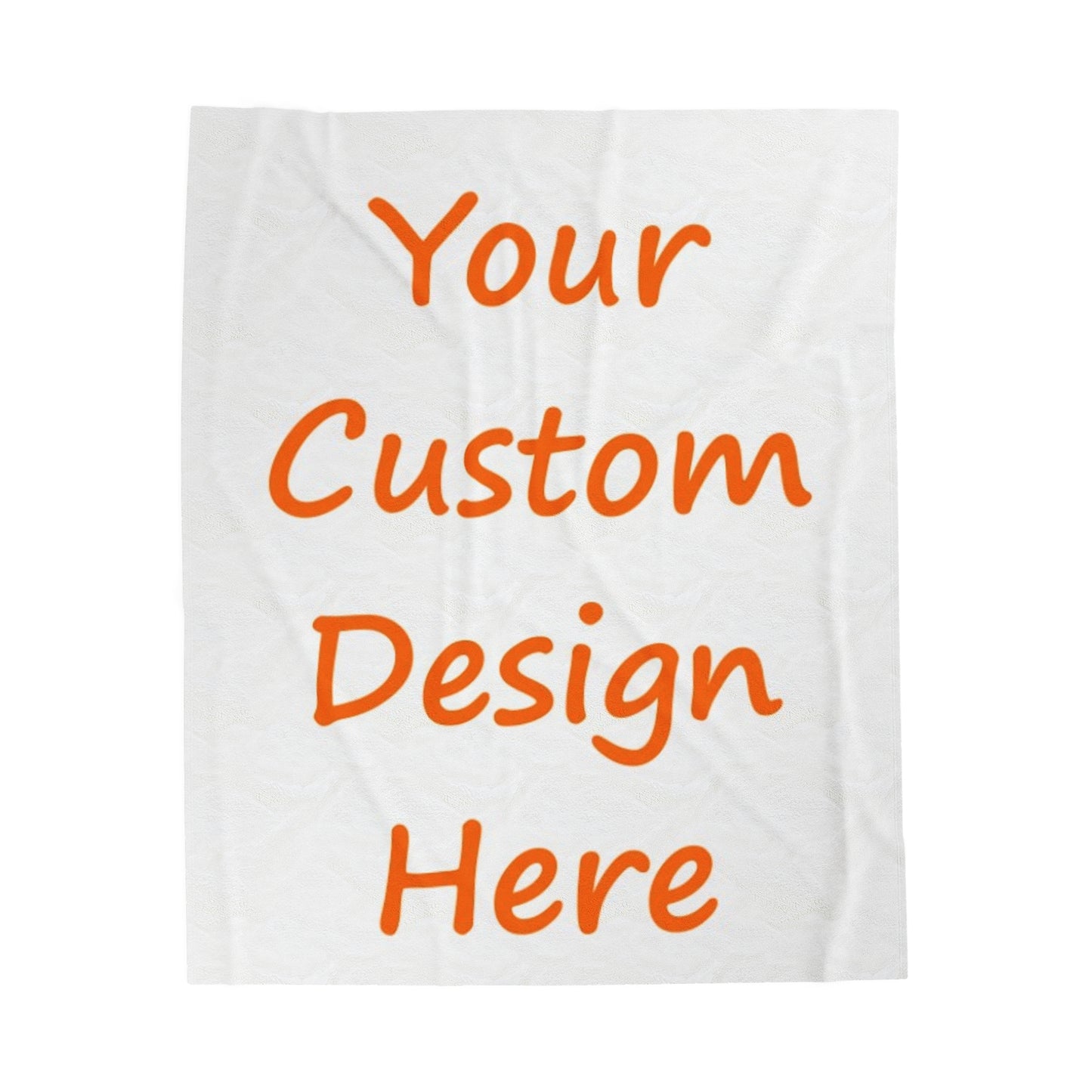 Velveteen Plush Blanket Custom Purchase & Message Artwork! No Limits!