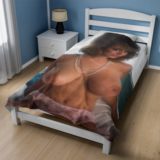 Velveteen Plush Blanket Porn Star Christy Canyon Nude