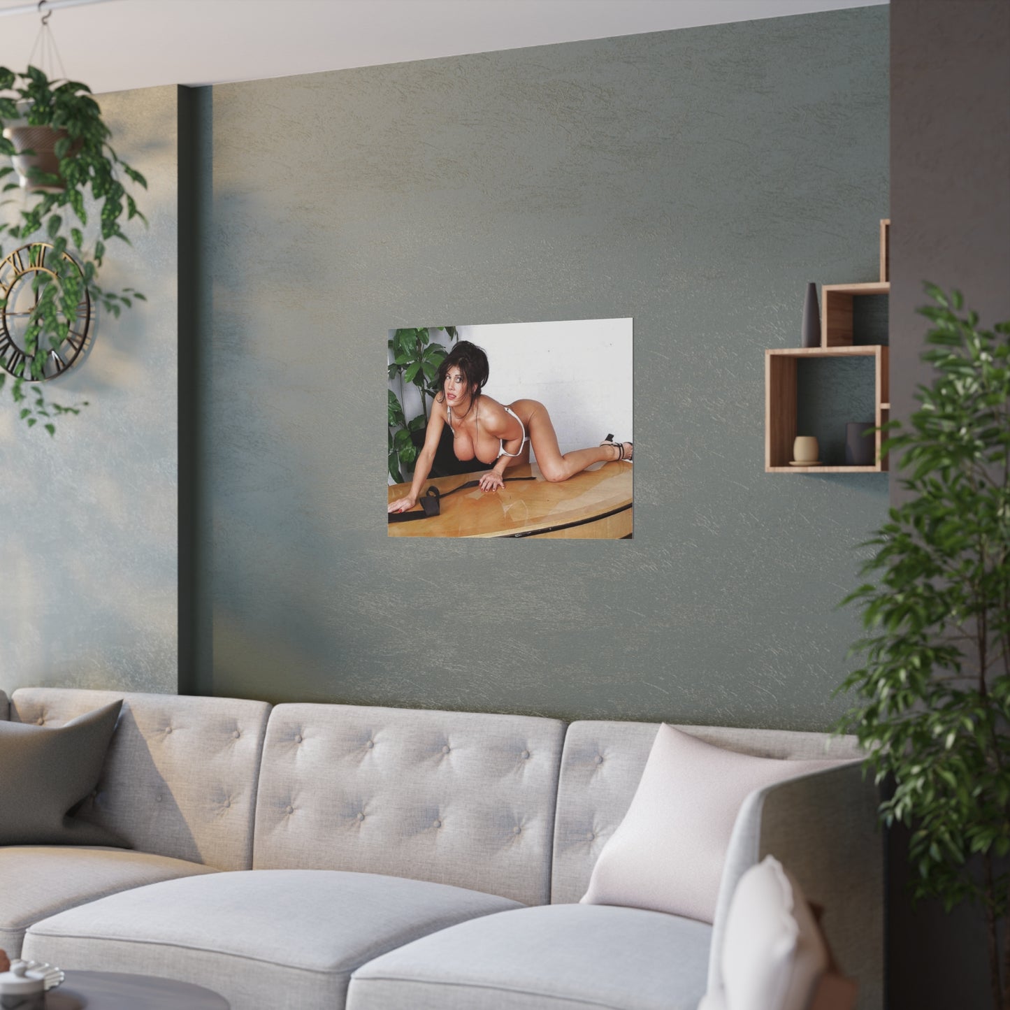 Satin Posters (210gsm) Retro Pornstar Holly Body Nude