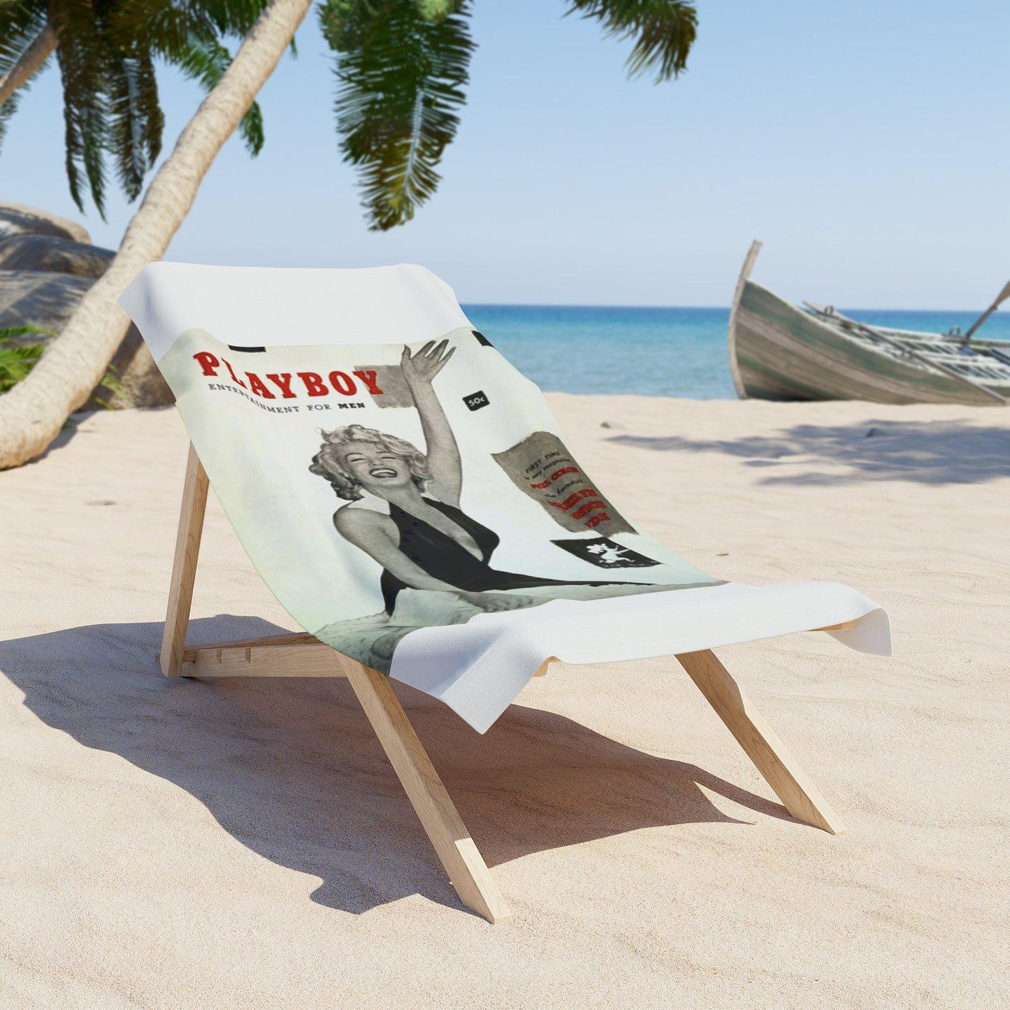 Beach Towel Playboy March 1953 Marilyn Monroe