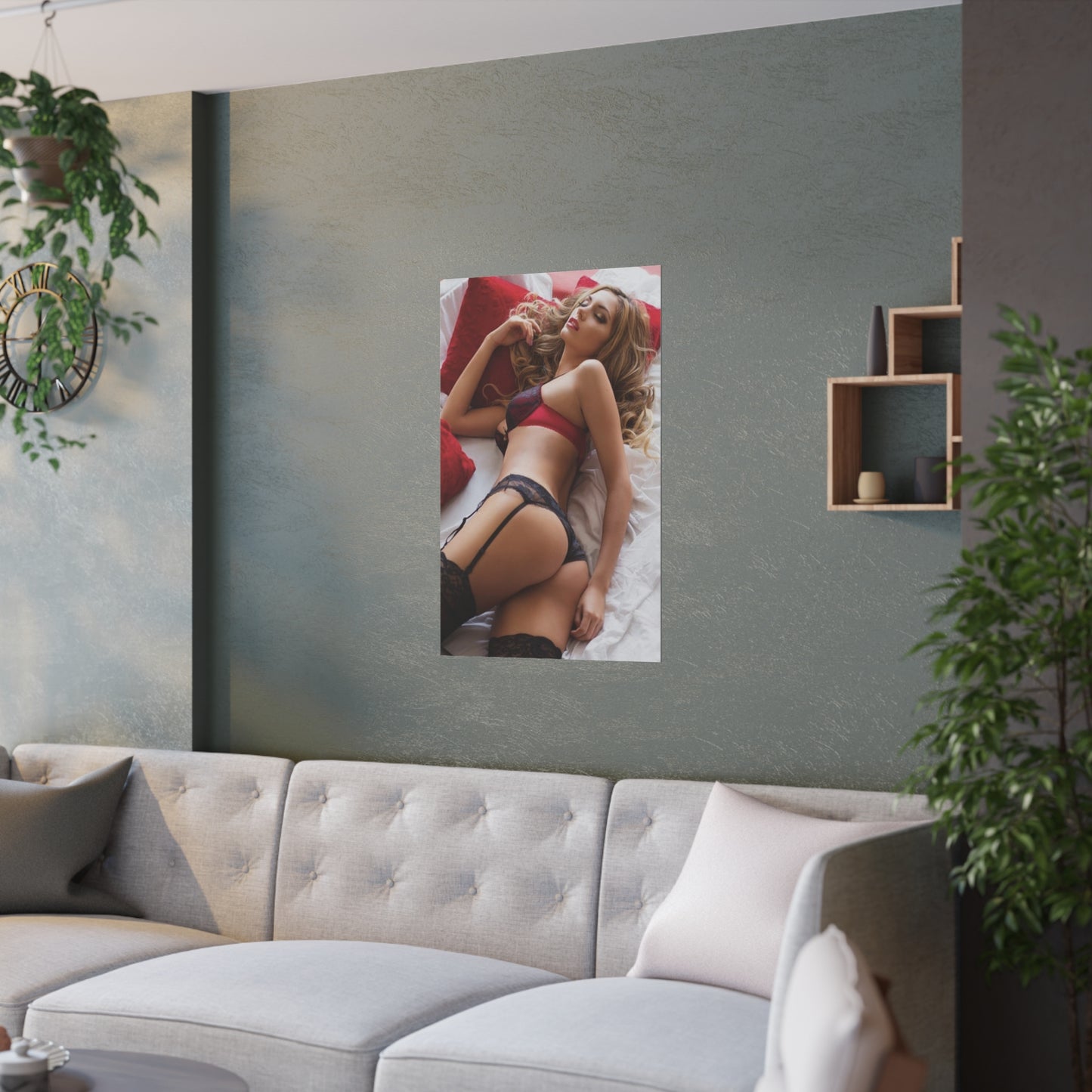 Satin Posters (210gsm) Sexy Babe Lingerie