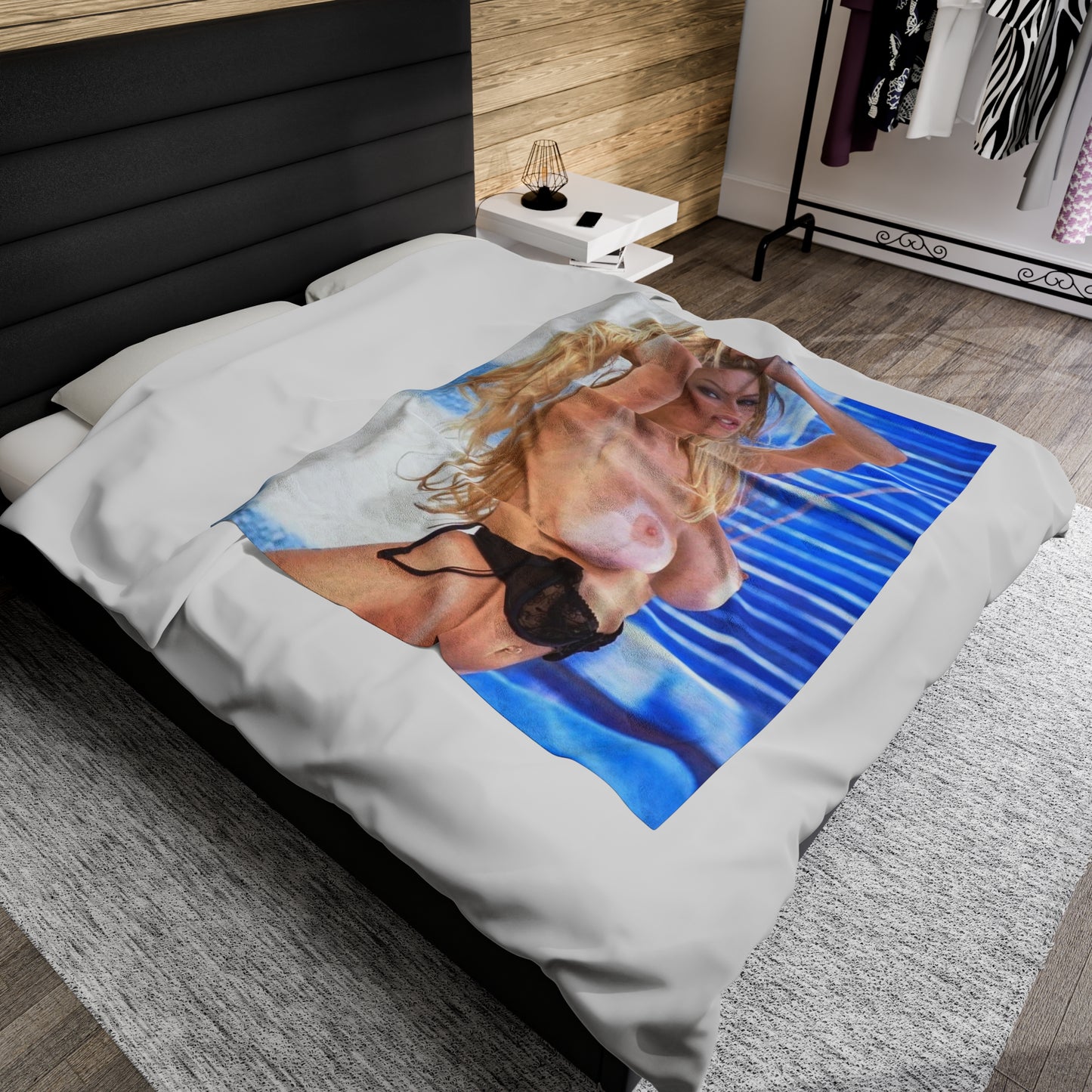 Velveteen Plush Blanket Pornstar Jenna Jameson Nude