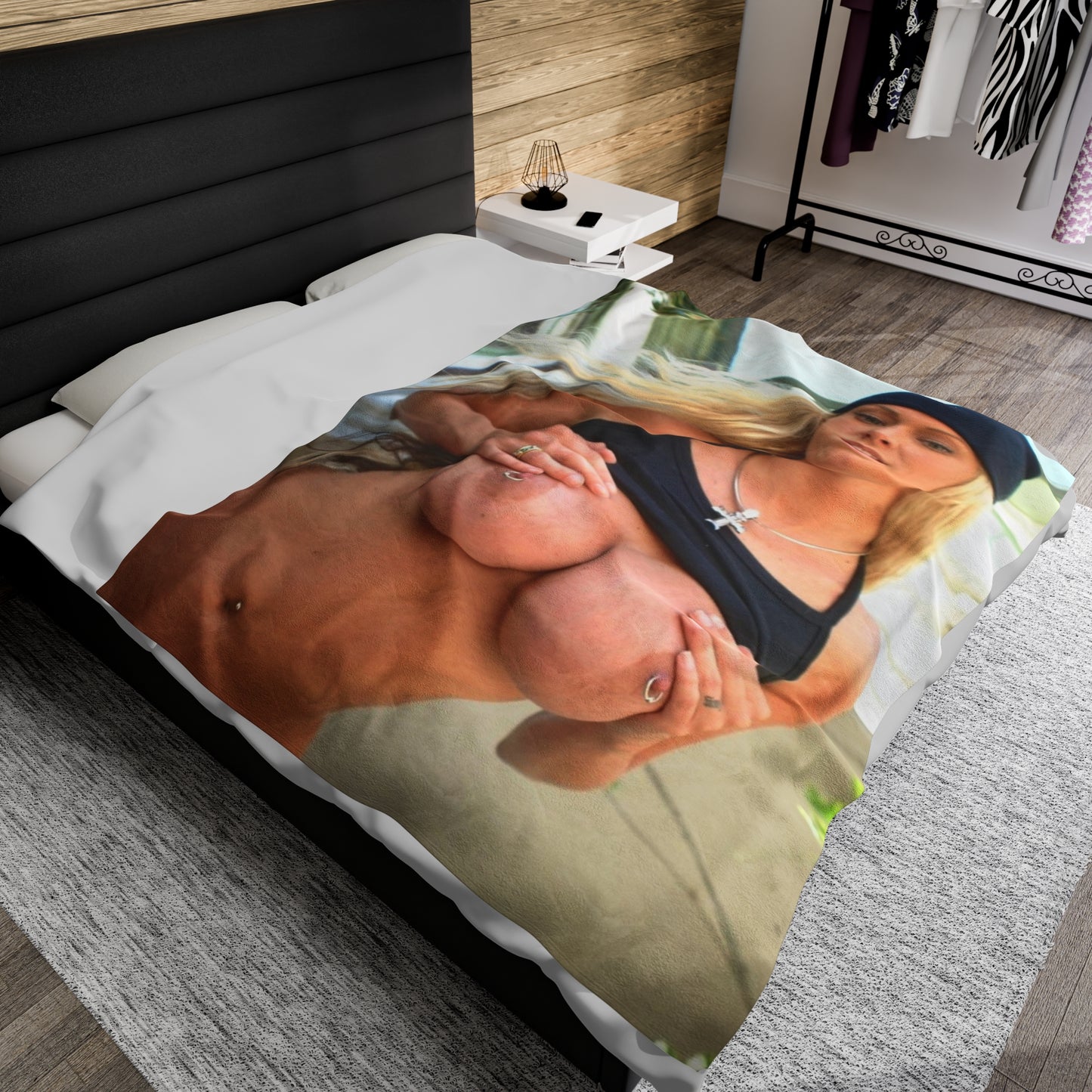 Velveteen Plush Blanket Pornstar Jenna Jameson Nude