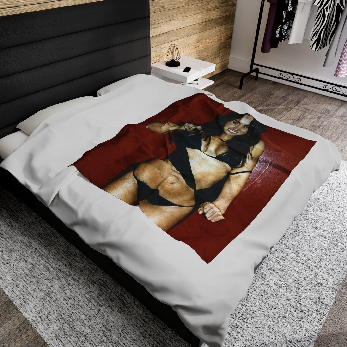 Velveteen Plush Blanket Megan Fox