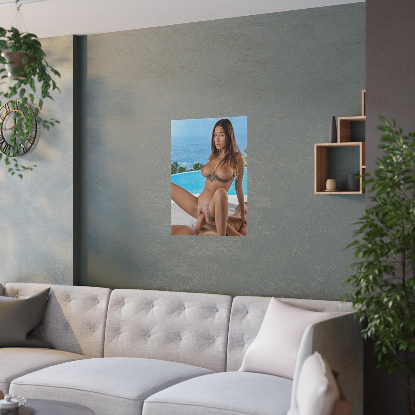 Satin Posters (210gsm) Natural Tits Liya Silver
