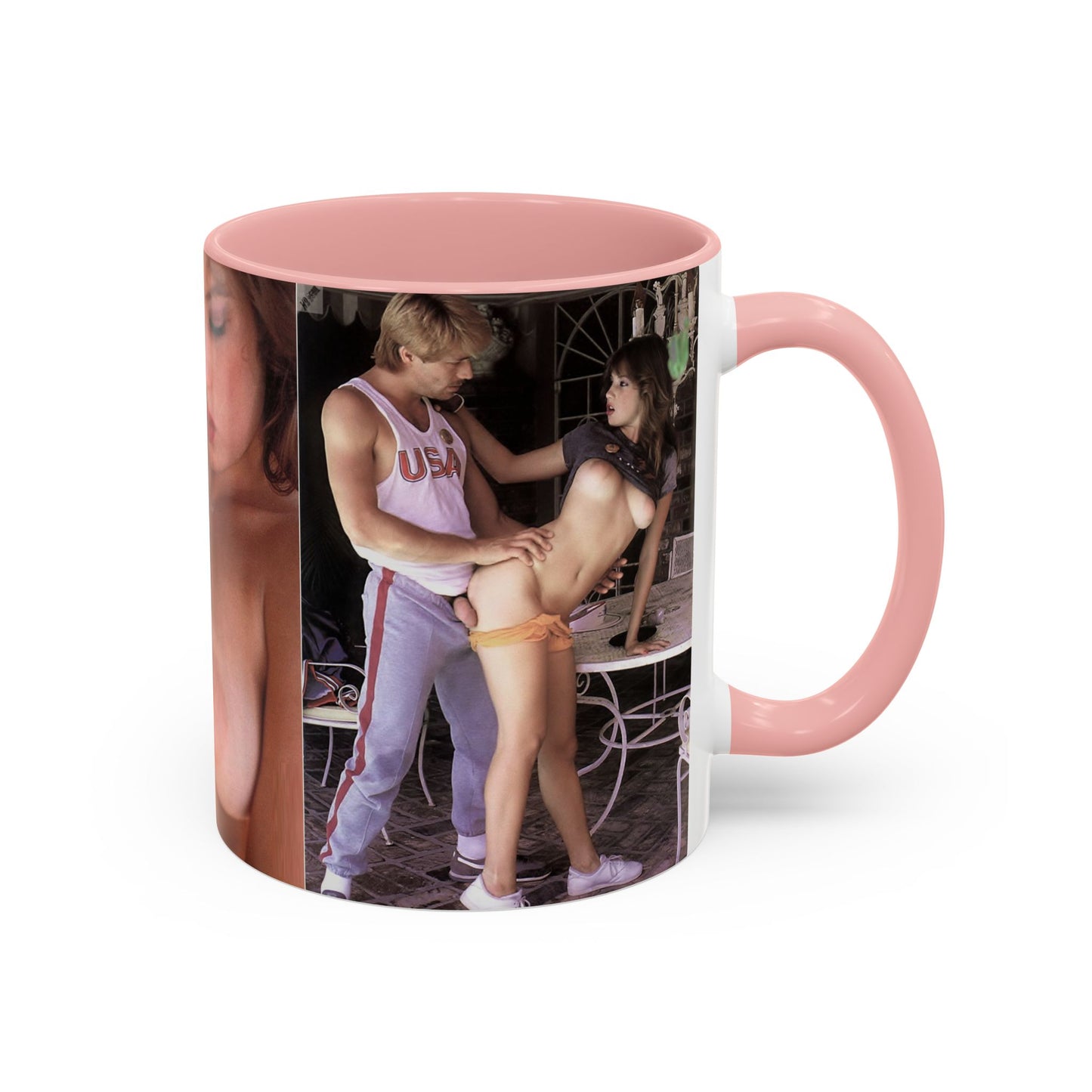 Accent Coffee Mug (11, 15oz) Traci Lords Nude Naked Fucking Retro