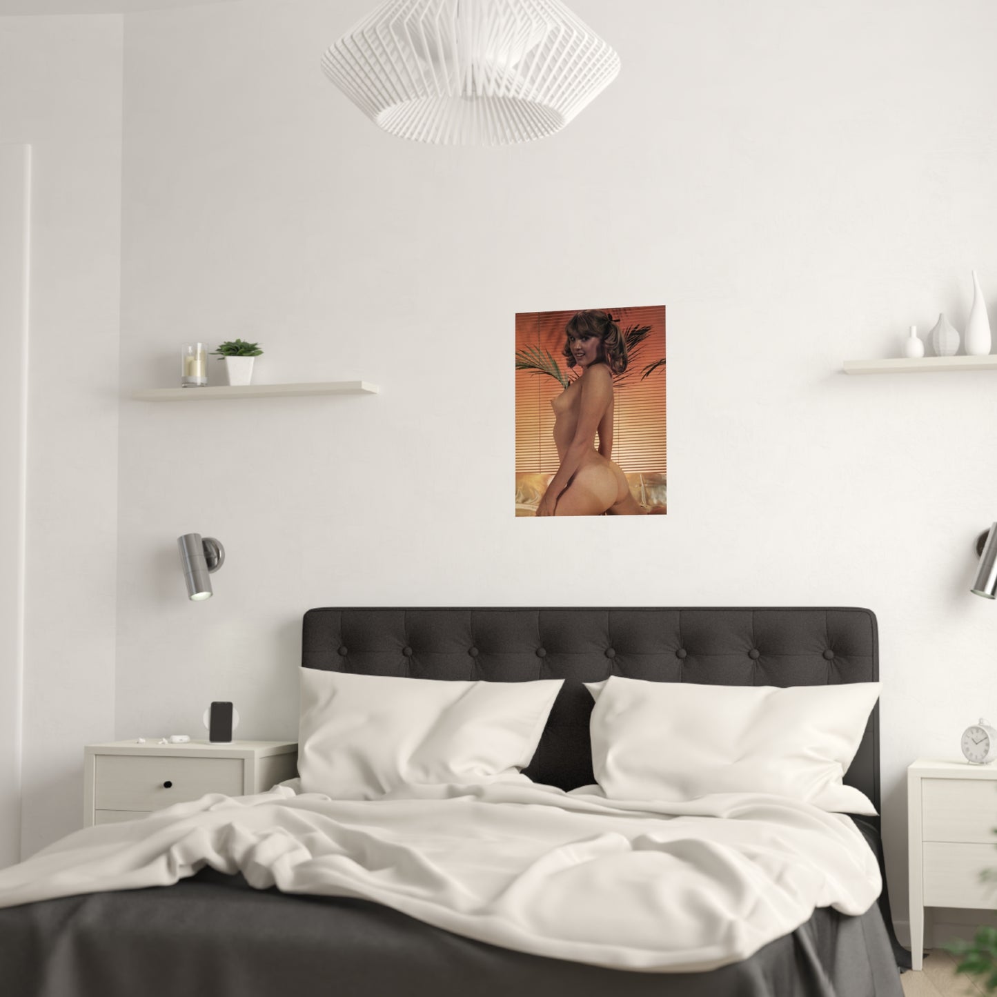 Satin Posters (210gsm) Retro Pornstar Shauna Grant Nude
