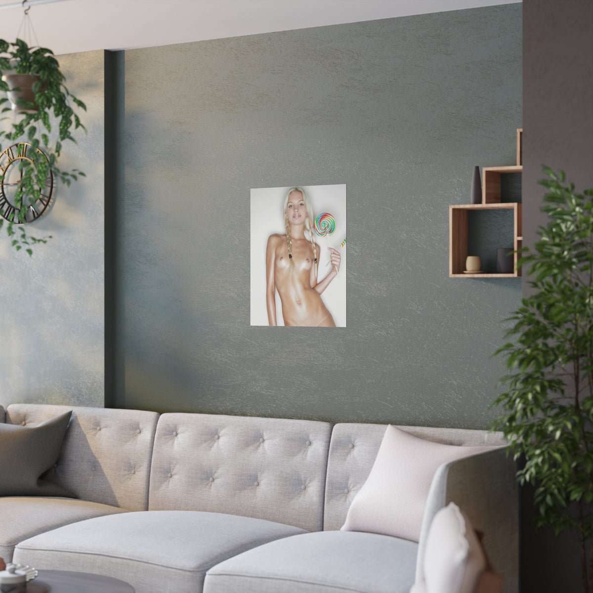 Satin Posters (210gsm) Tight Nude Pigtails