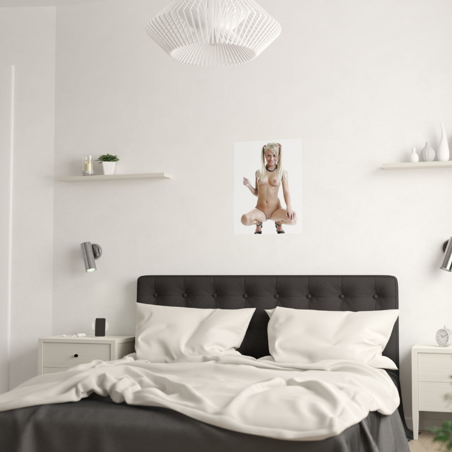 Satin Posters (210gsm) Sexy Nude Pigtails
