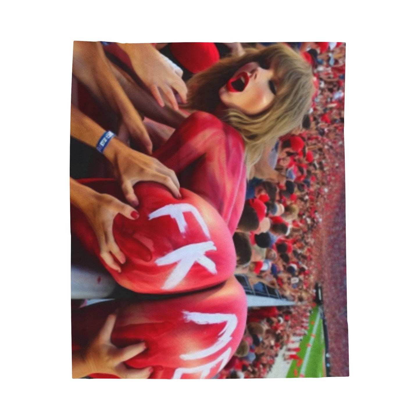 Velveteen Plush Blanket Taylor Swift AI Nudes