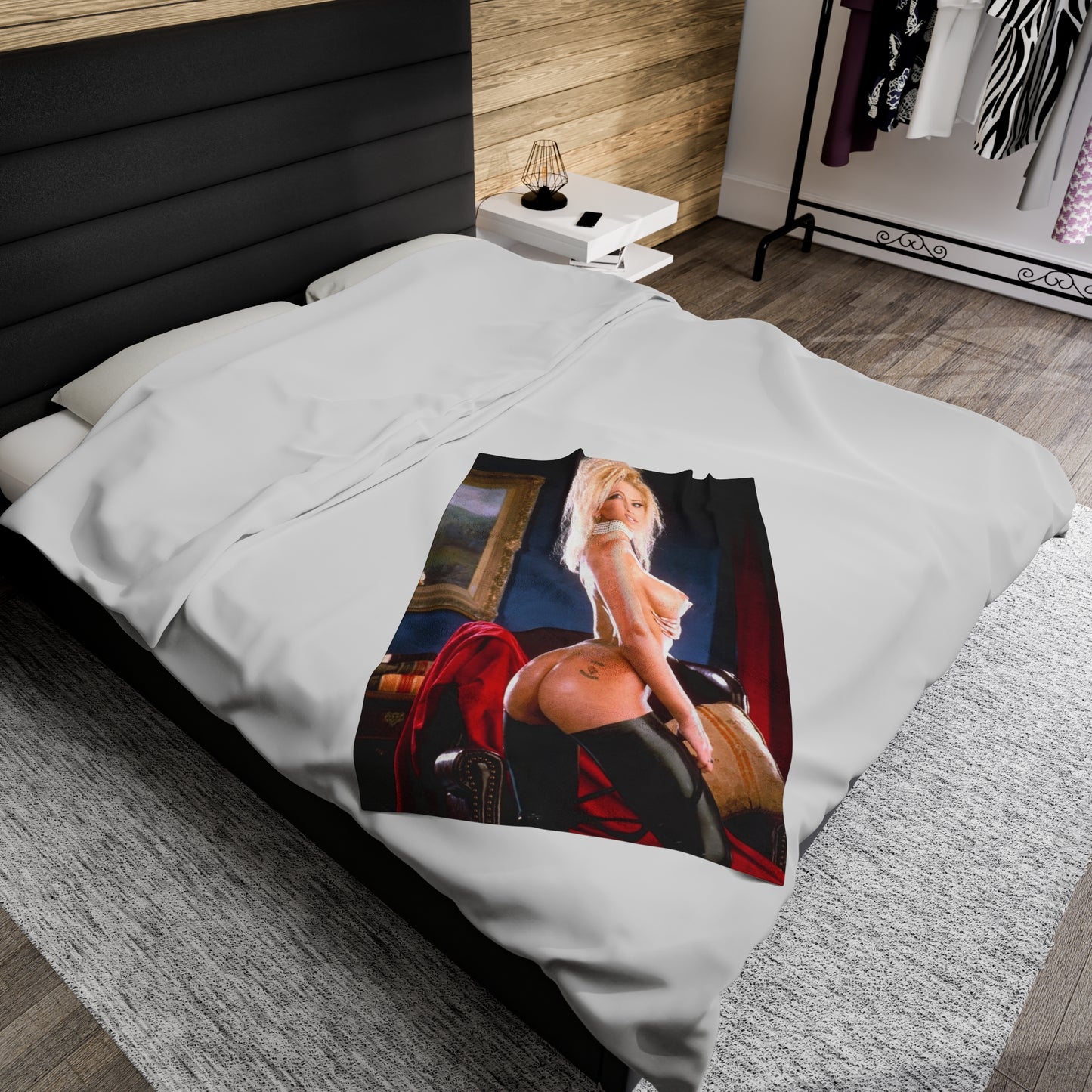 Velveteen Plush Blanket Pornstar Jenna Jameson Nude