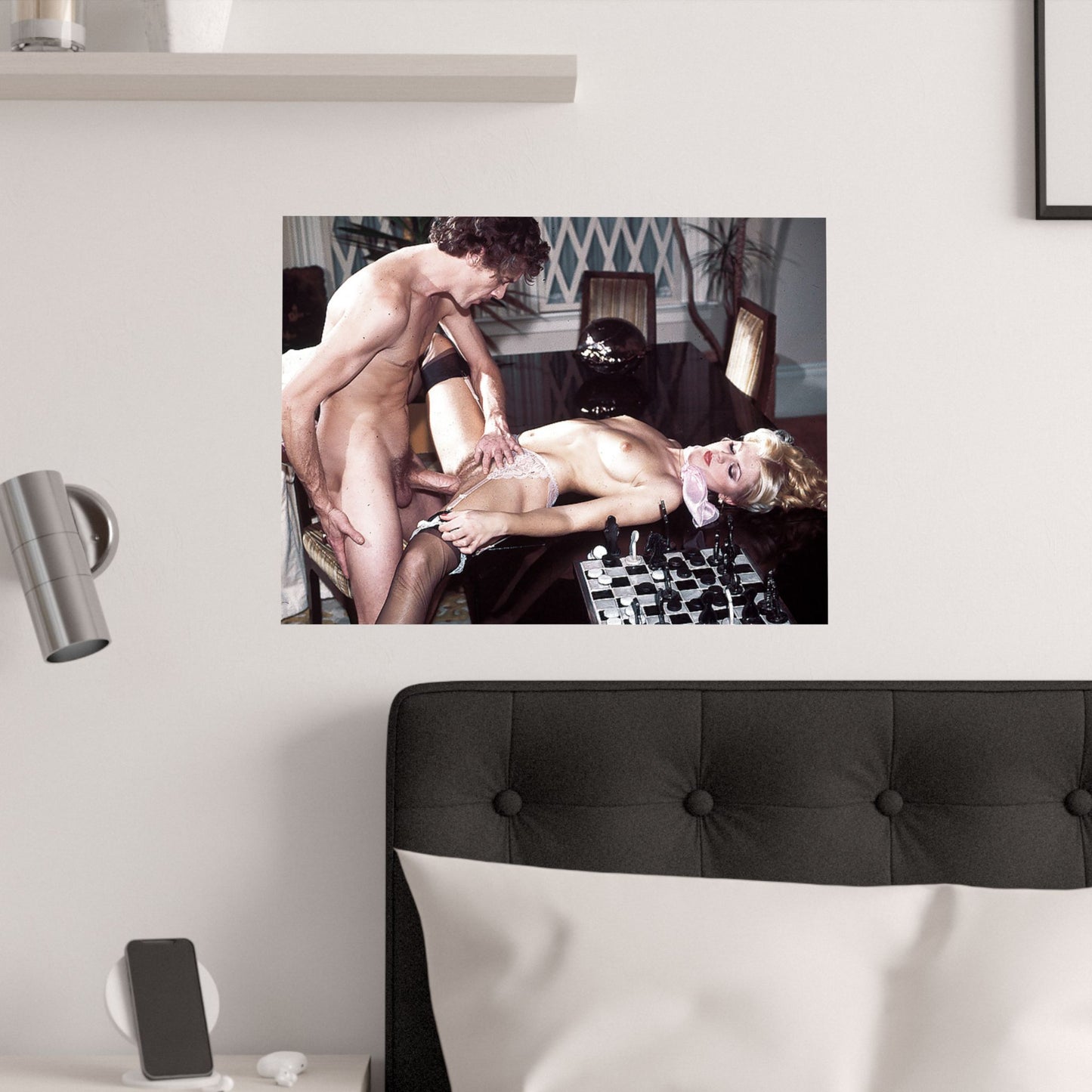 Satin Posters (210gsm) Retro Porn Scene John Holmes