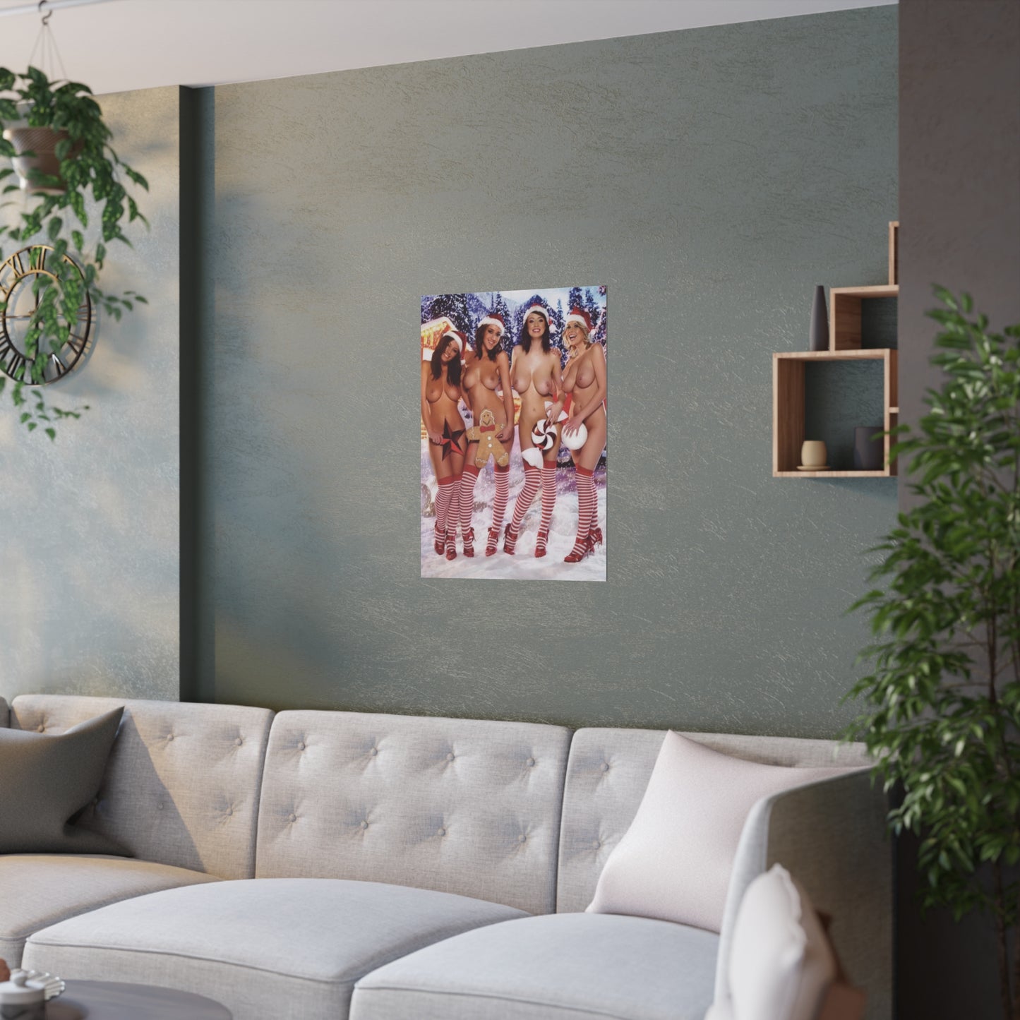 Satin Posters (210gsm) Christmas Pornstars Nude