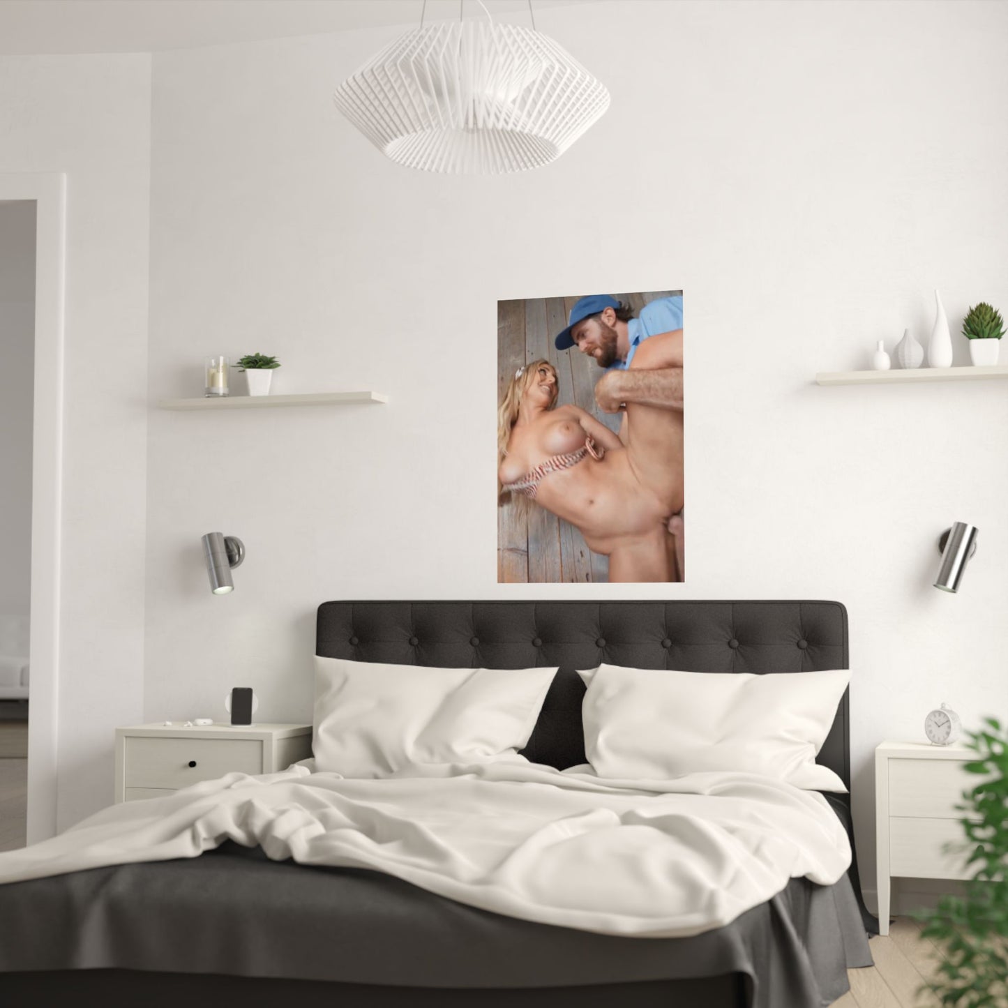 Satin Posters (210gsm) Blonde Fucking the Mailman