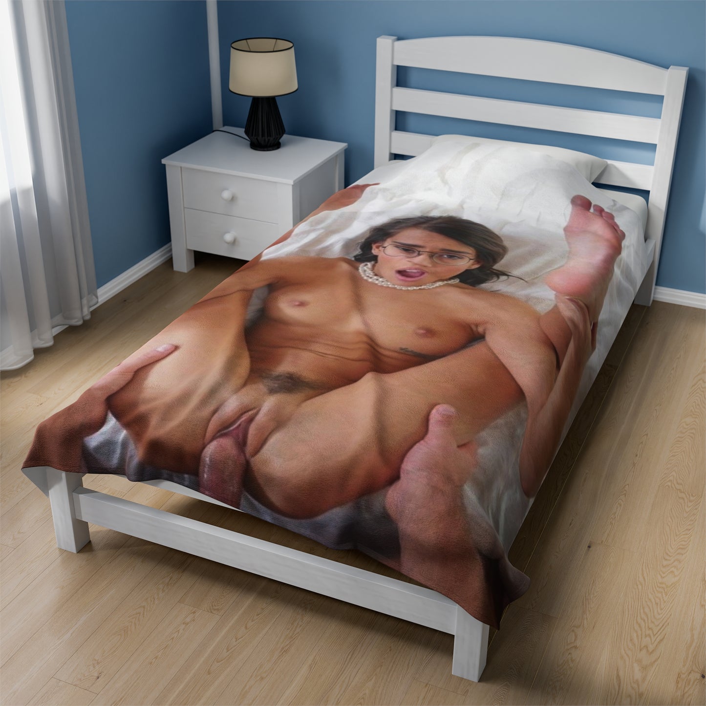 Velveteen Plush Blanket Pornstar Janice Griffin POV Cumrag Cum Rag Nude Naked