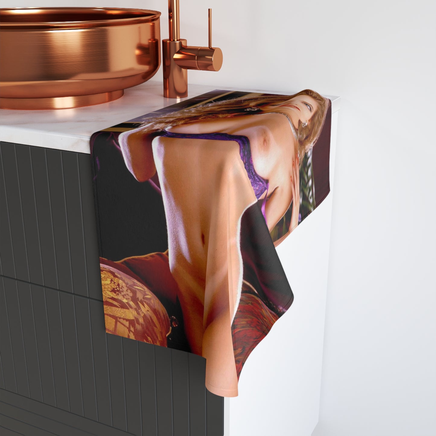 Hand Towel Retro Adult Star Bonita Saint Nude