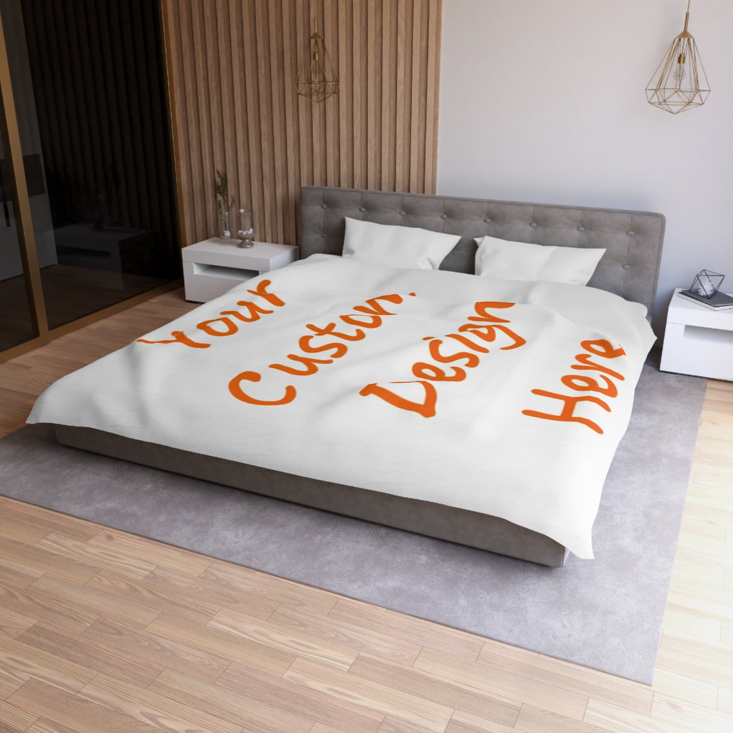 Microfiber Duvet Cover Custom Purchase & Message Artwork! No Limits!