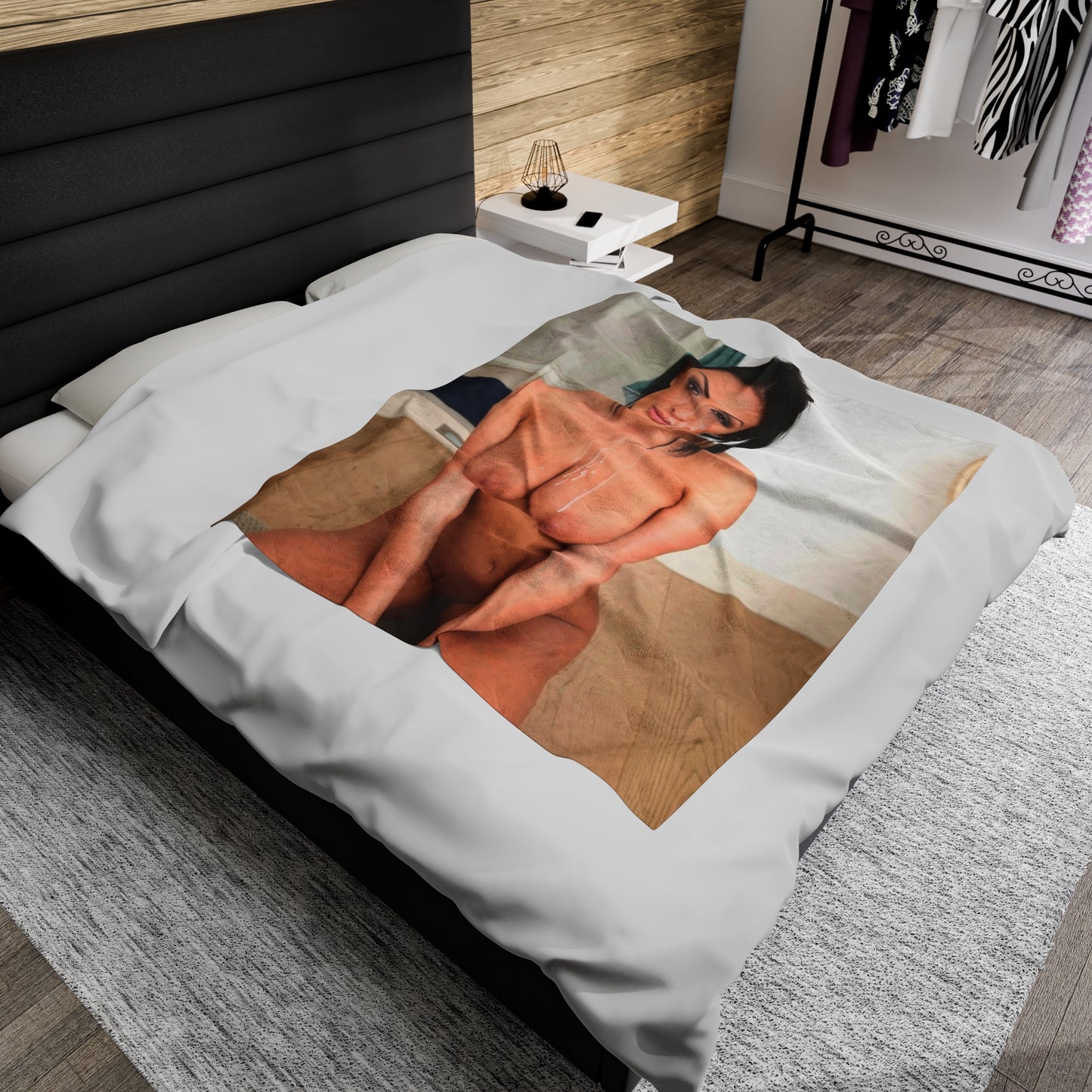 Velveteen Plush Blanket Anissa Kate Nude