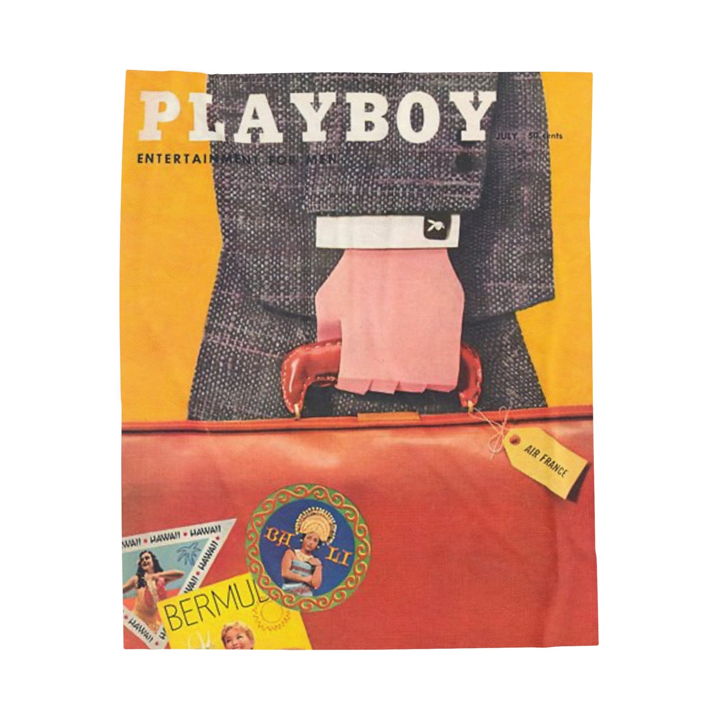 Velveteen Plush Blanket Cover July 1956