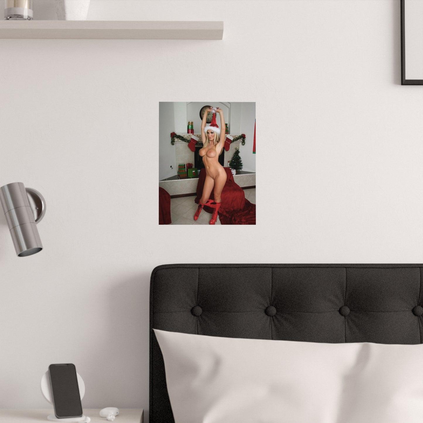 Satin Posters (210gsm) Porn Star Nikki Benz Christmas