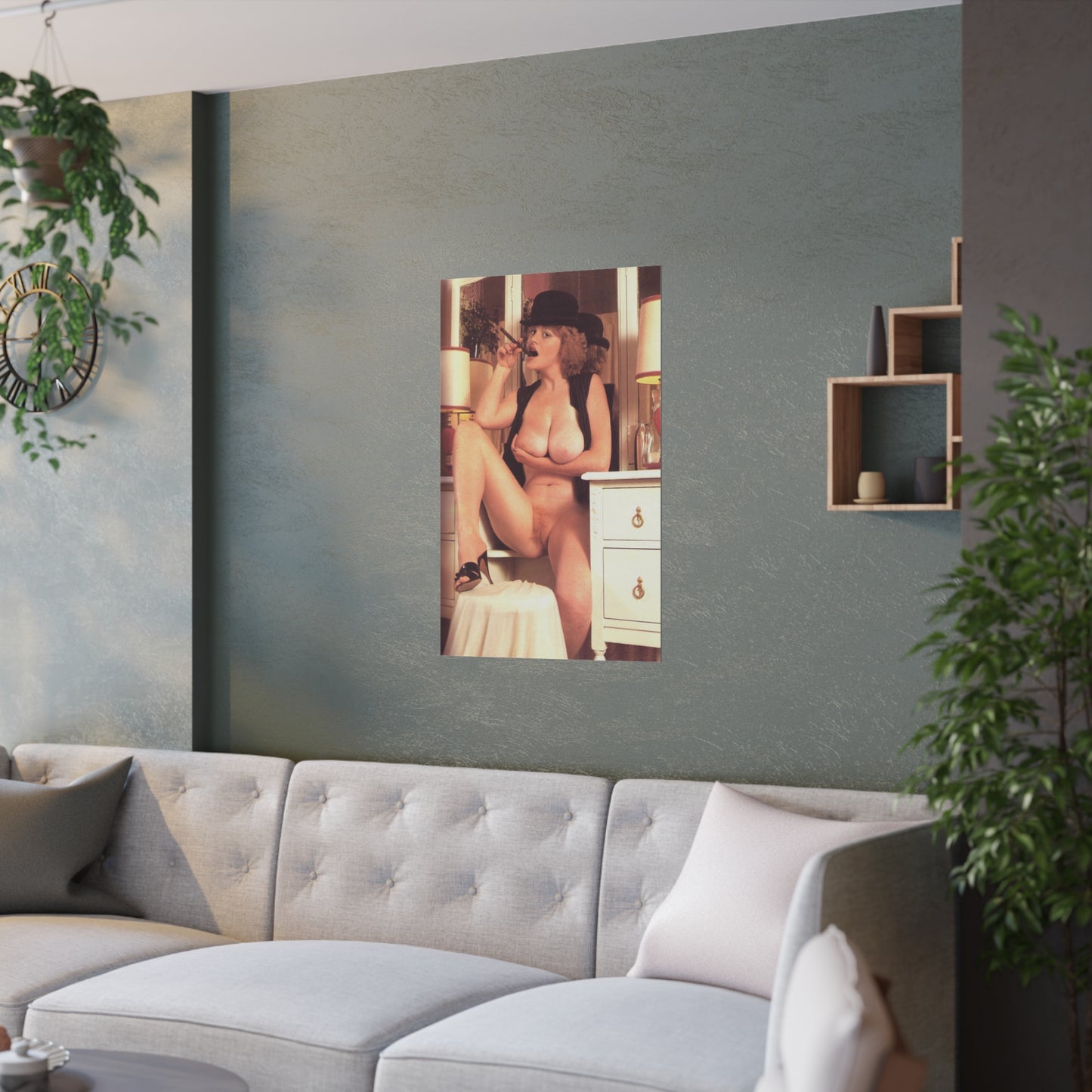 Satin Posters (210gsm) Retro Pornstar Lisa De Leeuw Nude