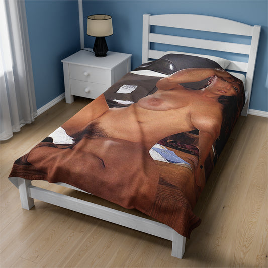 Velveteen Plush Blanket Porn Star Christy Canyon Nude