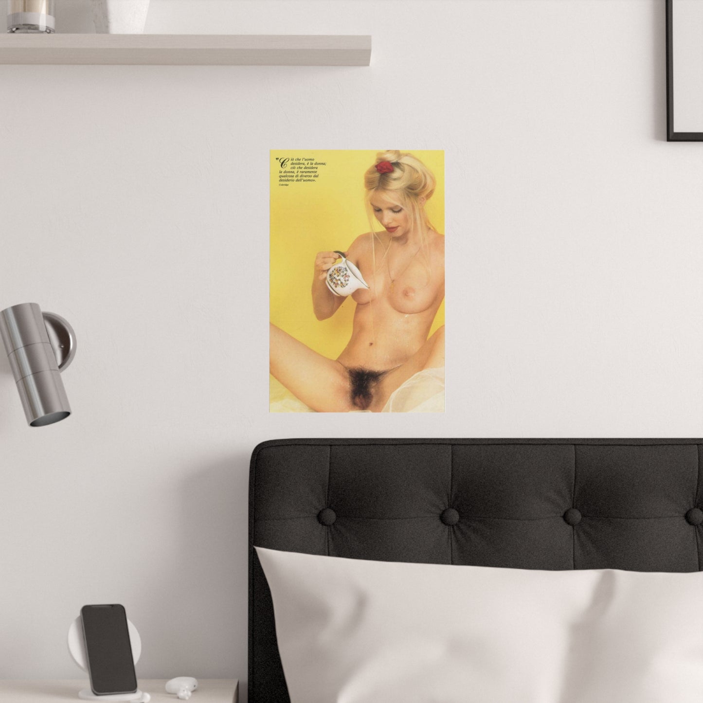 Satin Posters (210gsm) Retro Porn Star Cicciolina (Ilona Staller) Nude