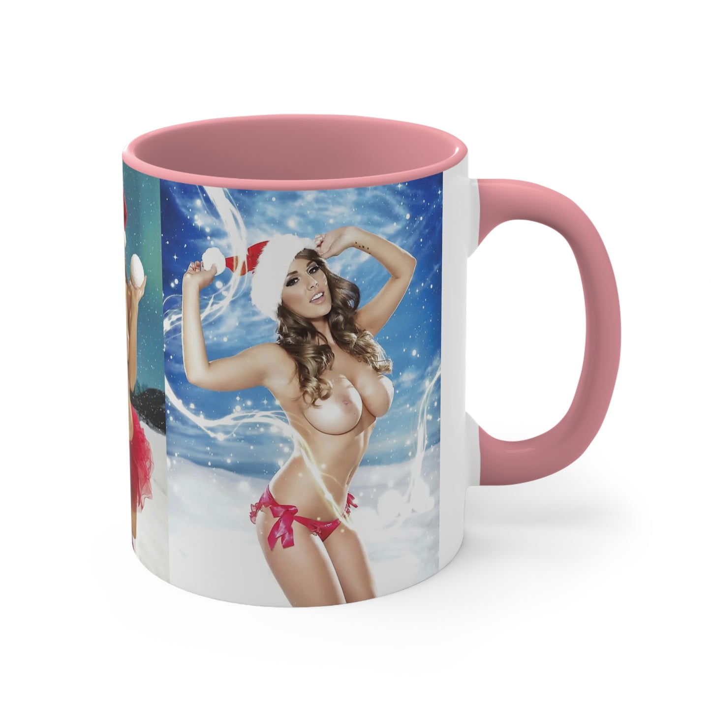 Accent Coffee Mug, 11oz Nude Christmas Pornstars