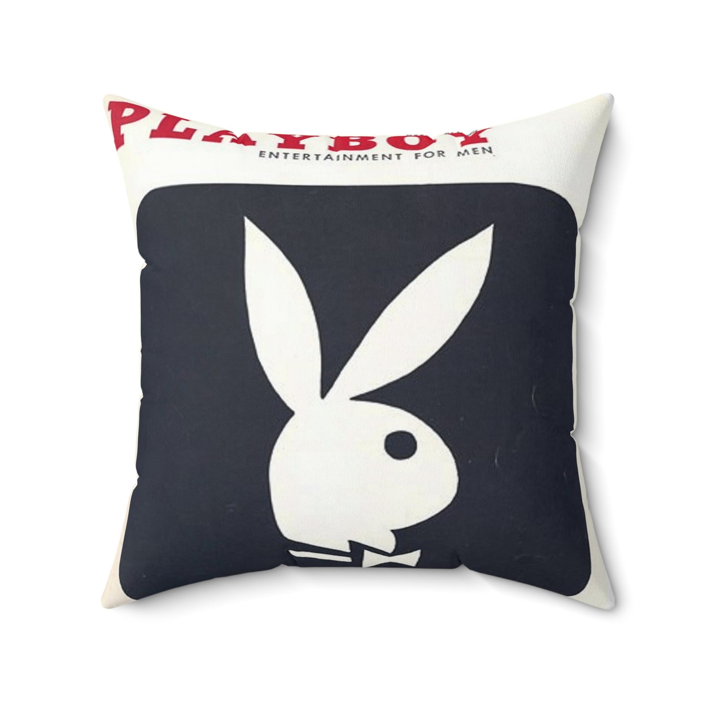 Spun Polyester Square Pillow Playboy Cover April 1956