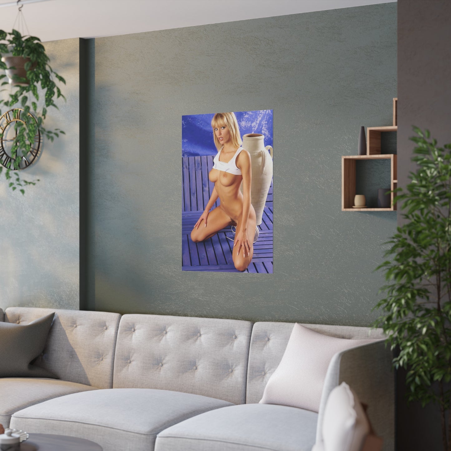 Satin Posters (210gsm) Retro Pornstar Anita Blond