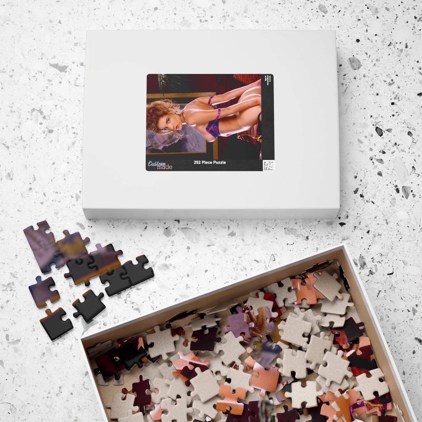 Puzzle (110, 252, 520, 1014-piece) Retro Adult Star Bonita Saint Nude