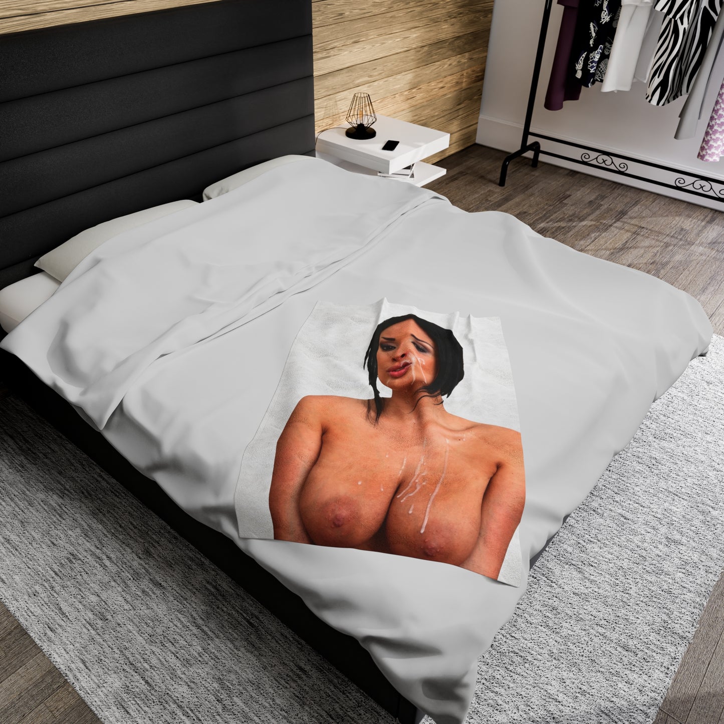 Velveteen Plush Blanket Anissa Kate Nude